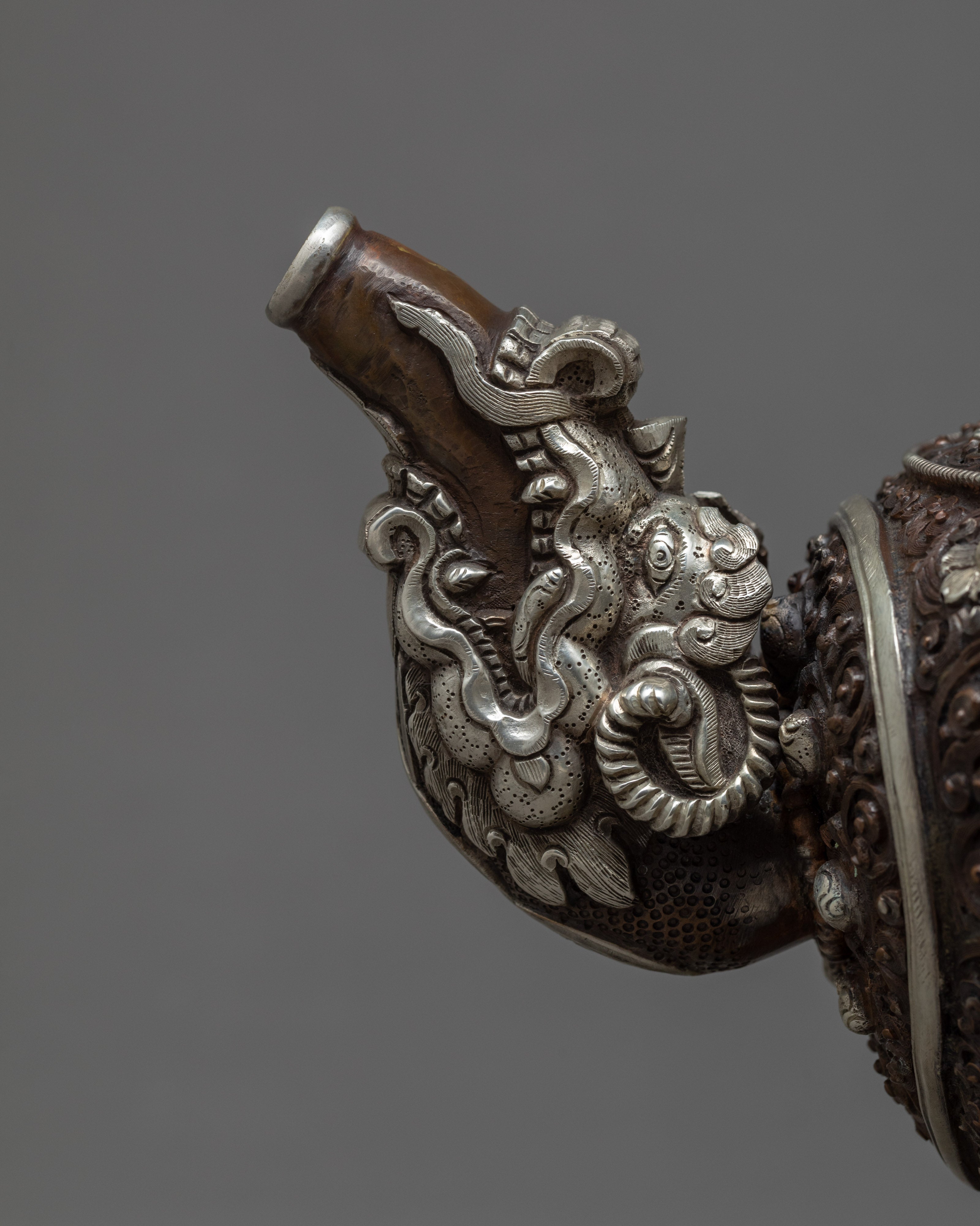 Tea Pot | Handcarved Tea Pot | Religious Decor