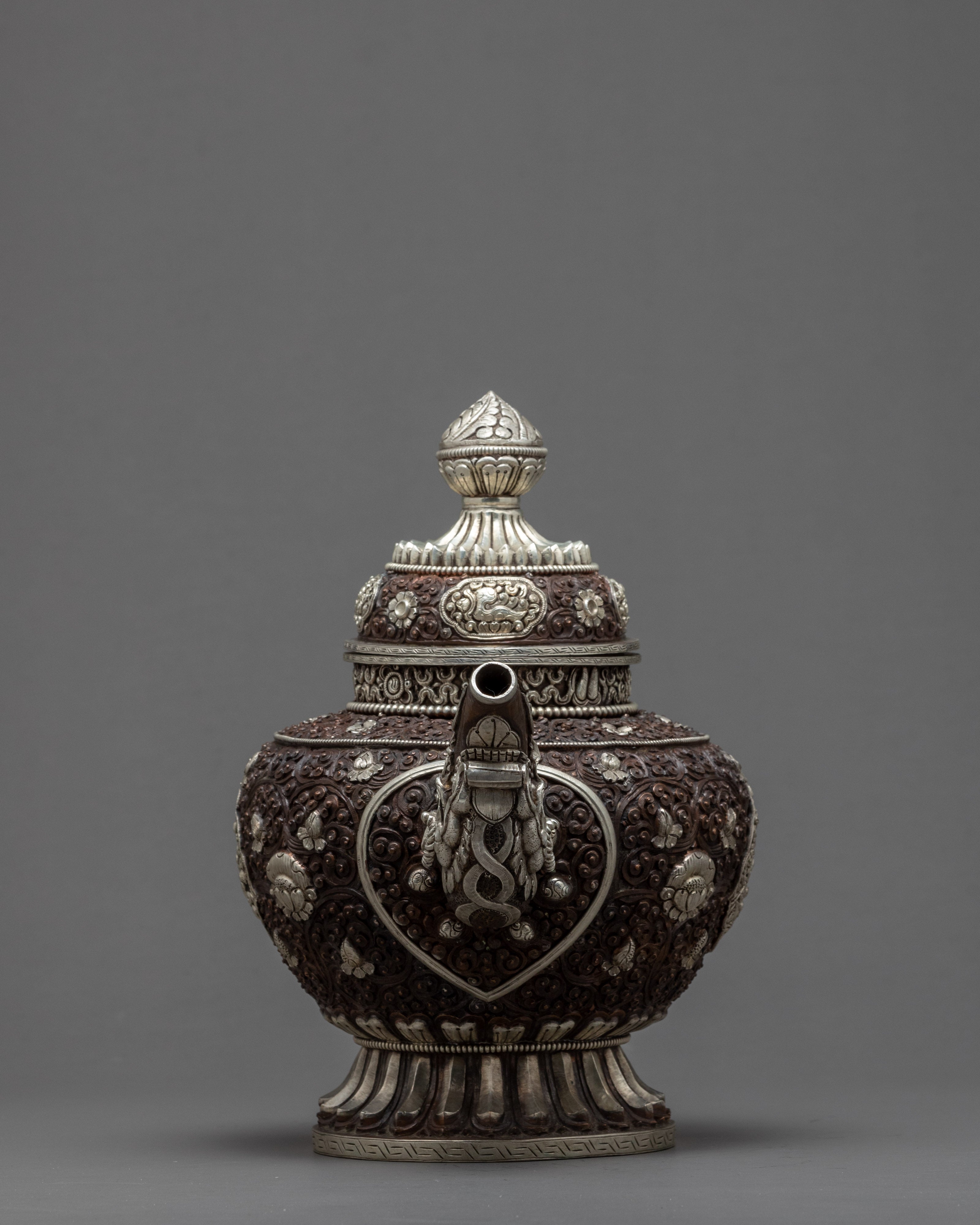 Tea Pot | Handcarved Tea Pot | Religious Decor