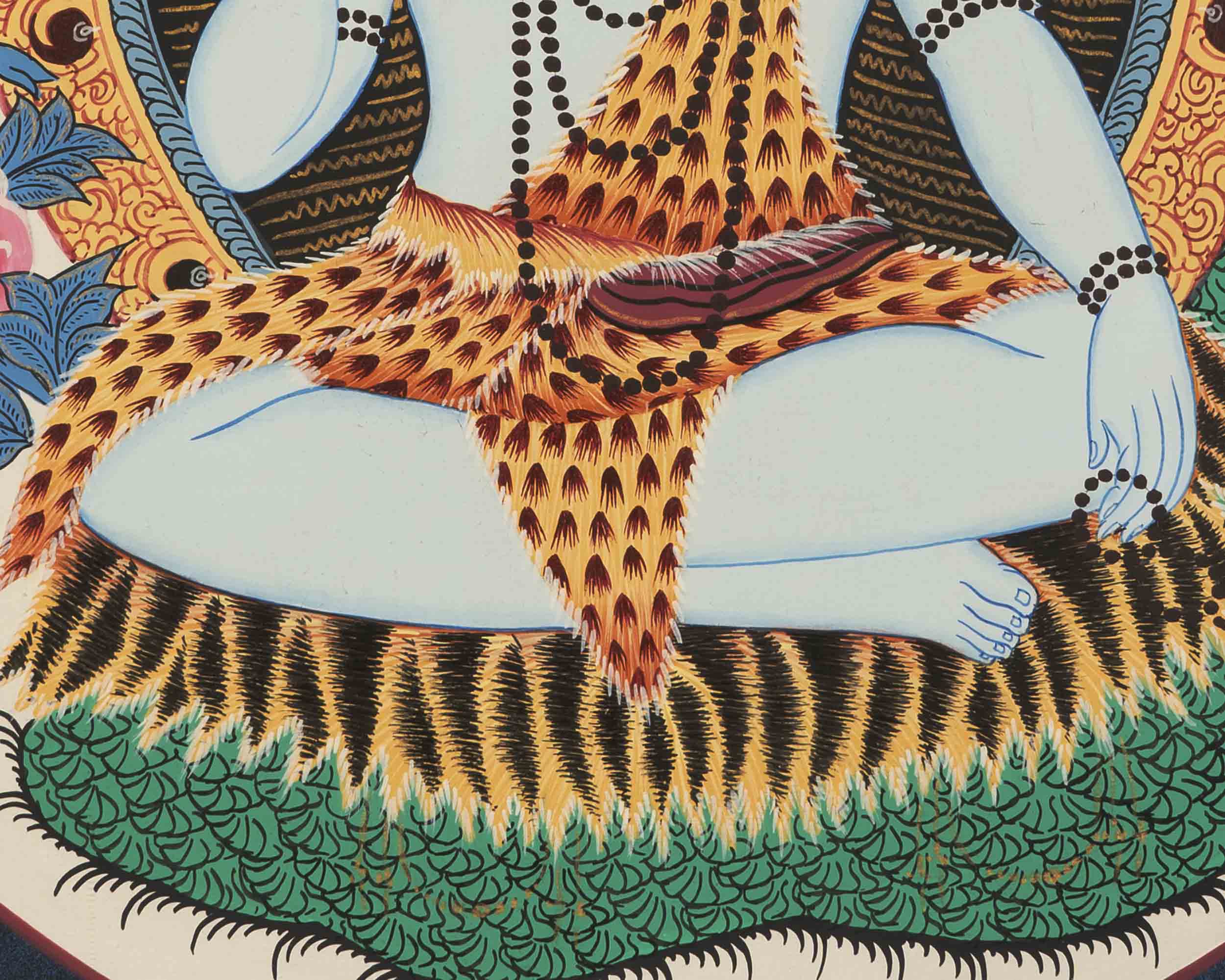 Lord Shiva Thangka | Hindu Deity | Wall Hanging Decoration