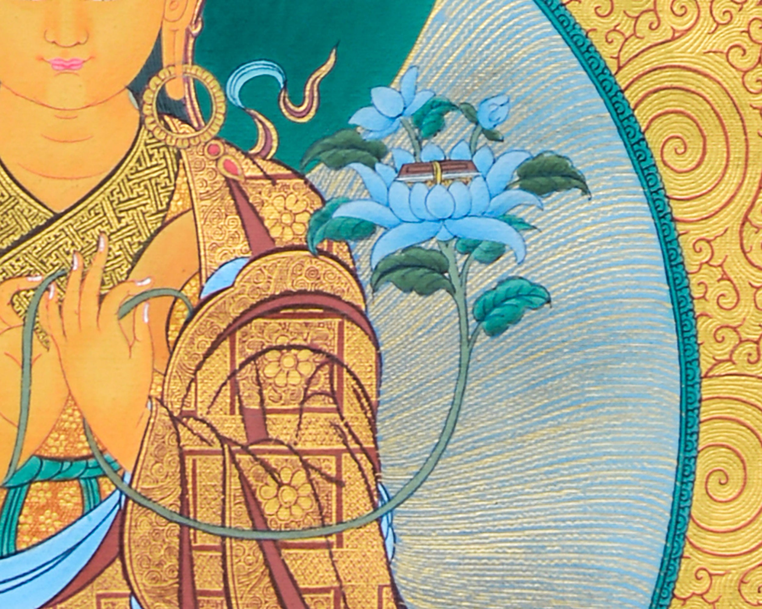 Sakya Pandita Thangka | Handmade Tibetan Art | Buddhist Painting