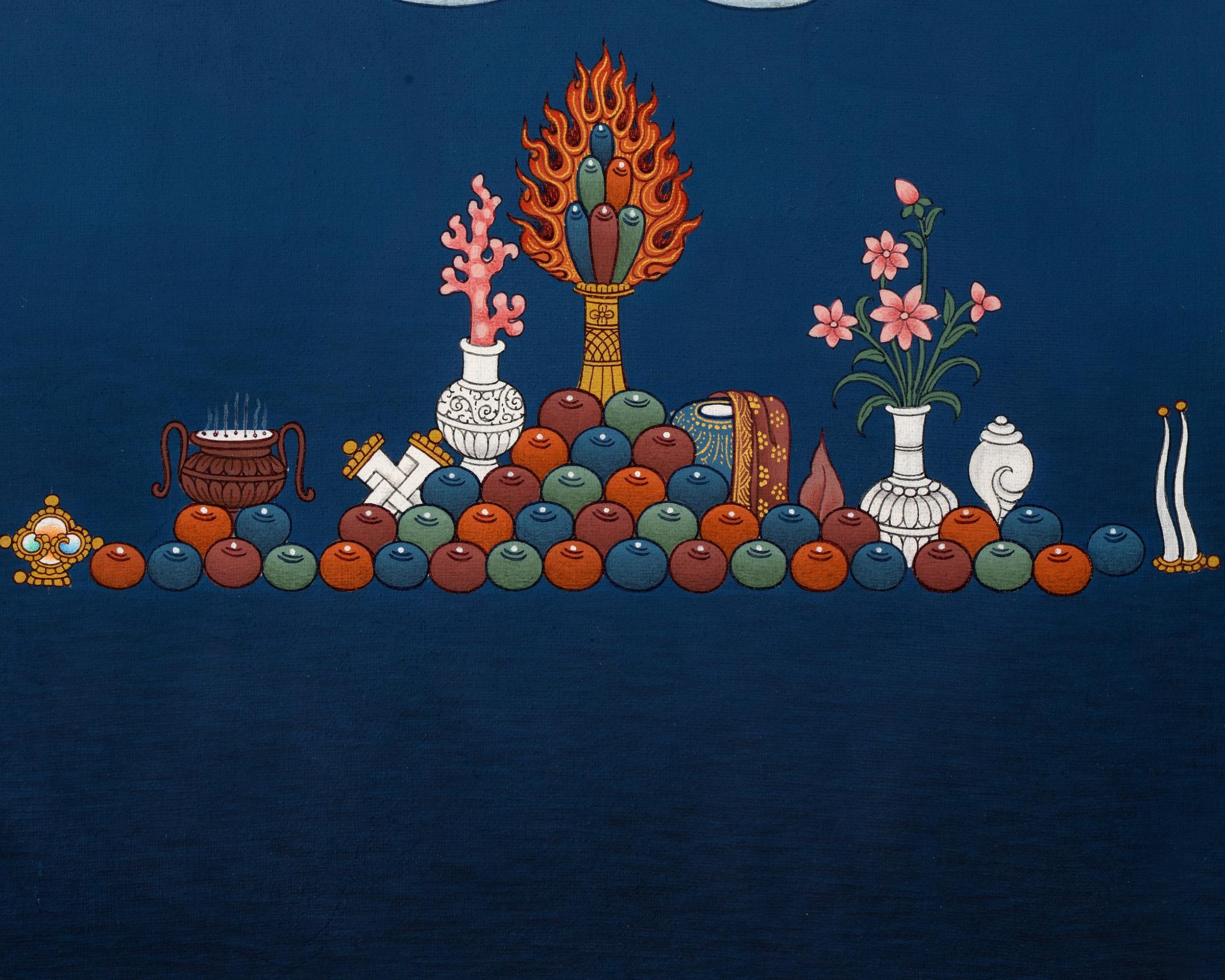 Meditating Buddha | Traditional Shakyamuni Thangka