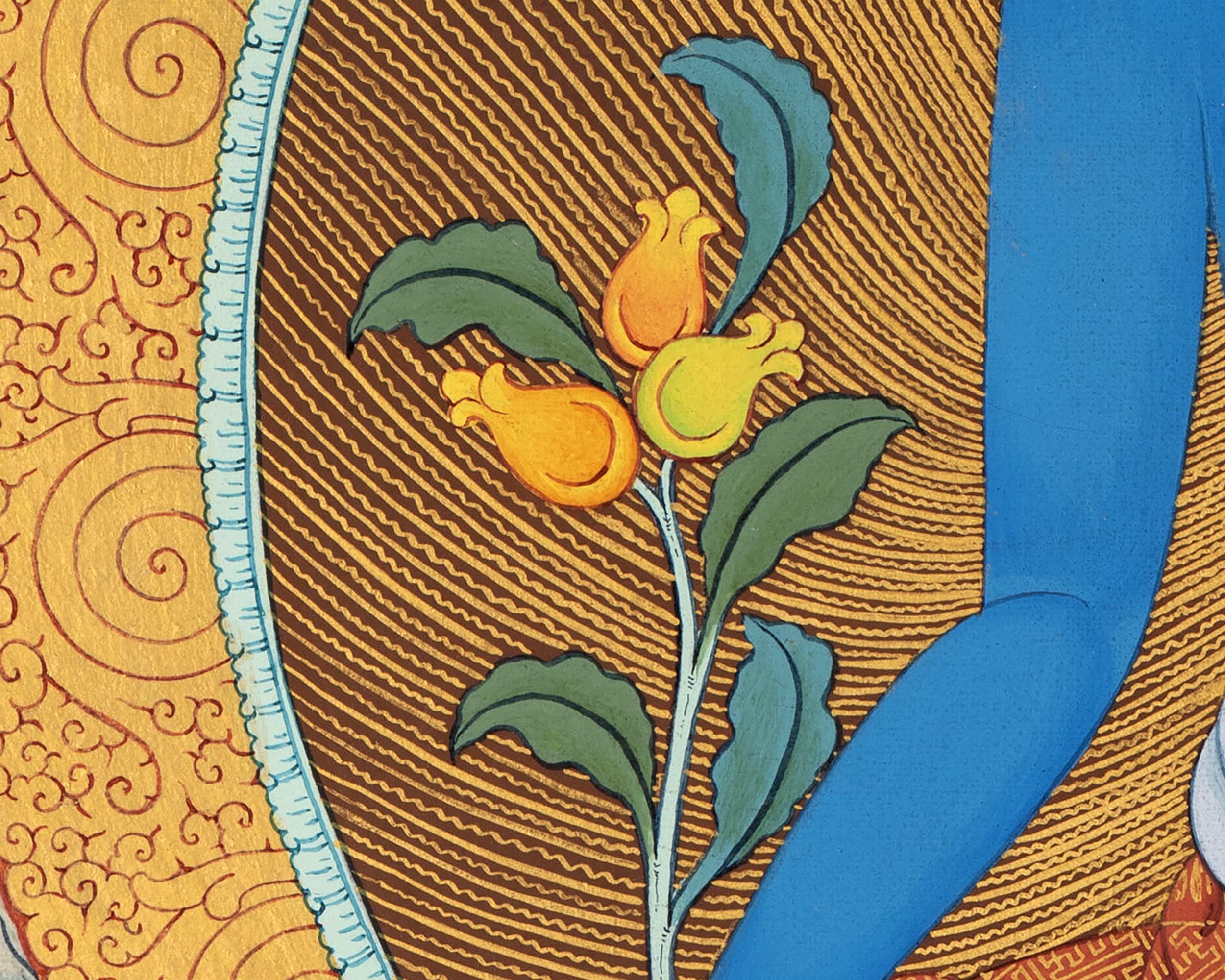 Medicine Buddha | Hand Painted Tibetan Thangka