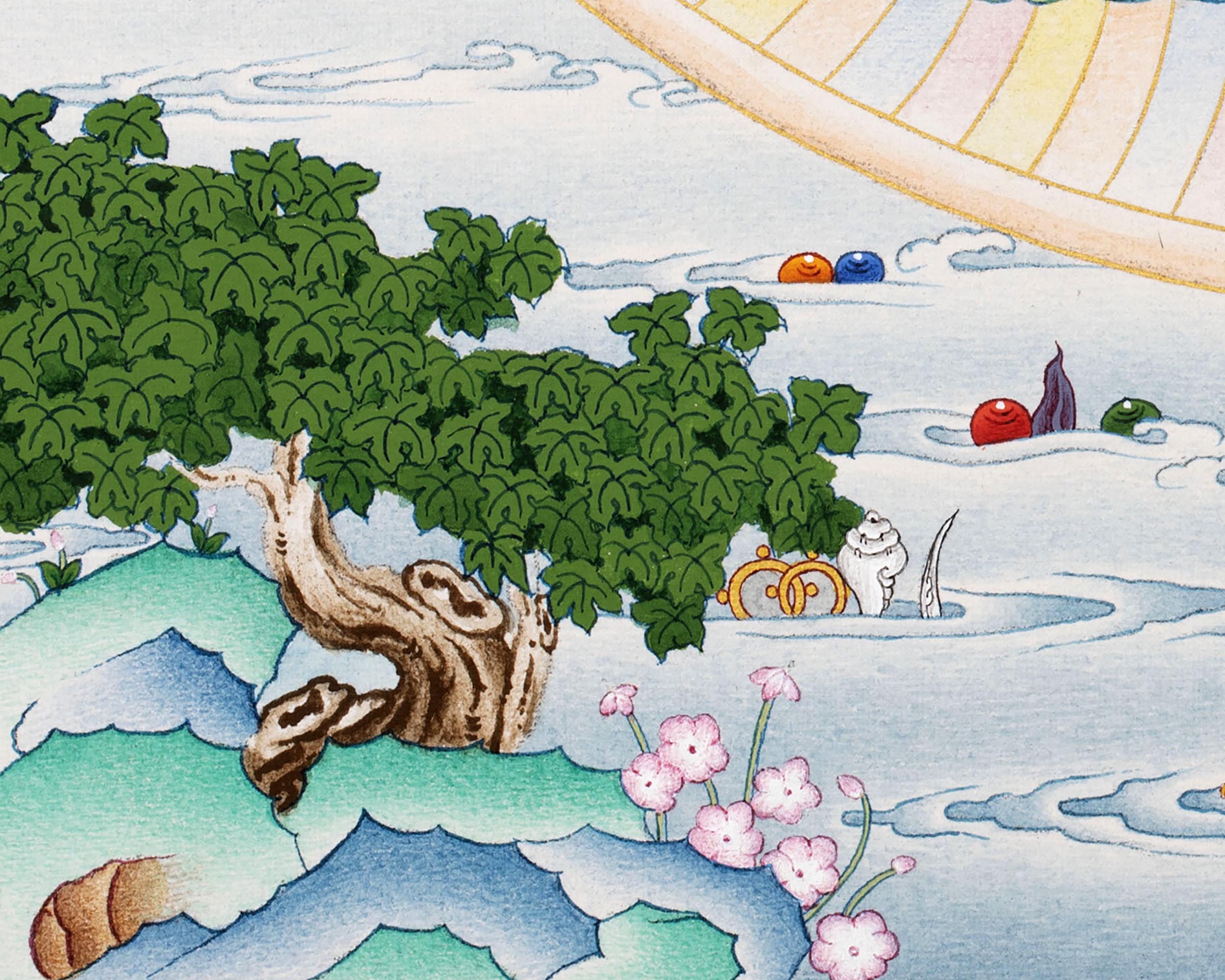 Samantabhadra with Consort | Traditionally Hand Painted Buddhist Thangka