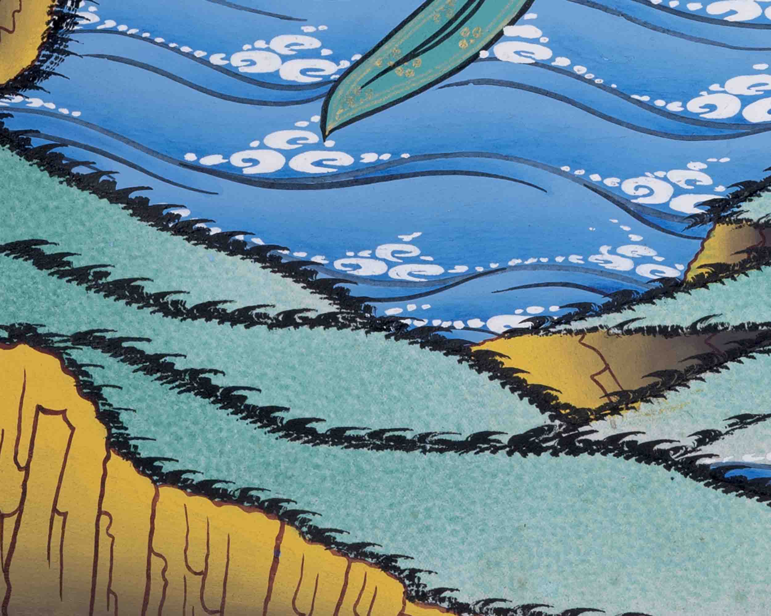 18 Armed Cundi Bodhisattva Thangka | Spiritual Art