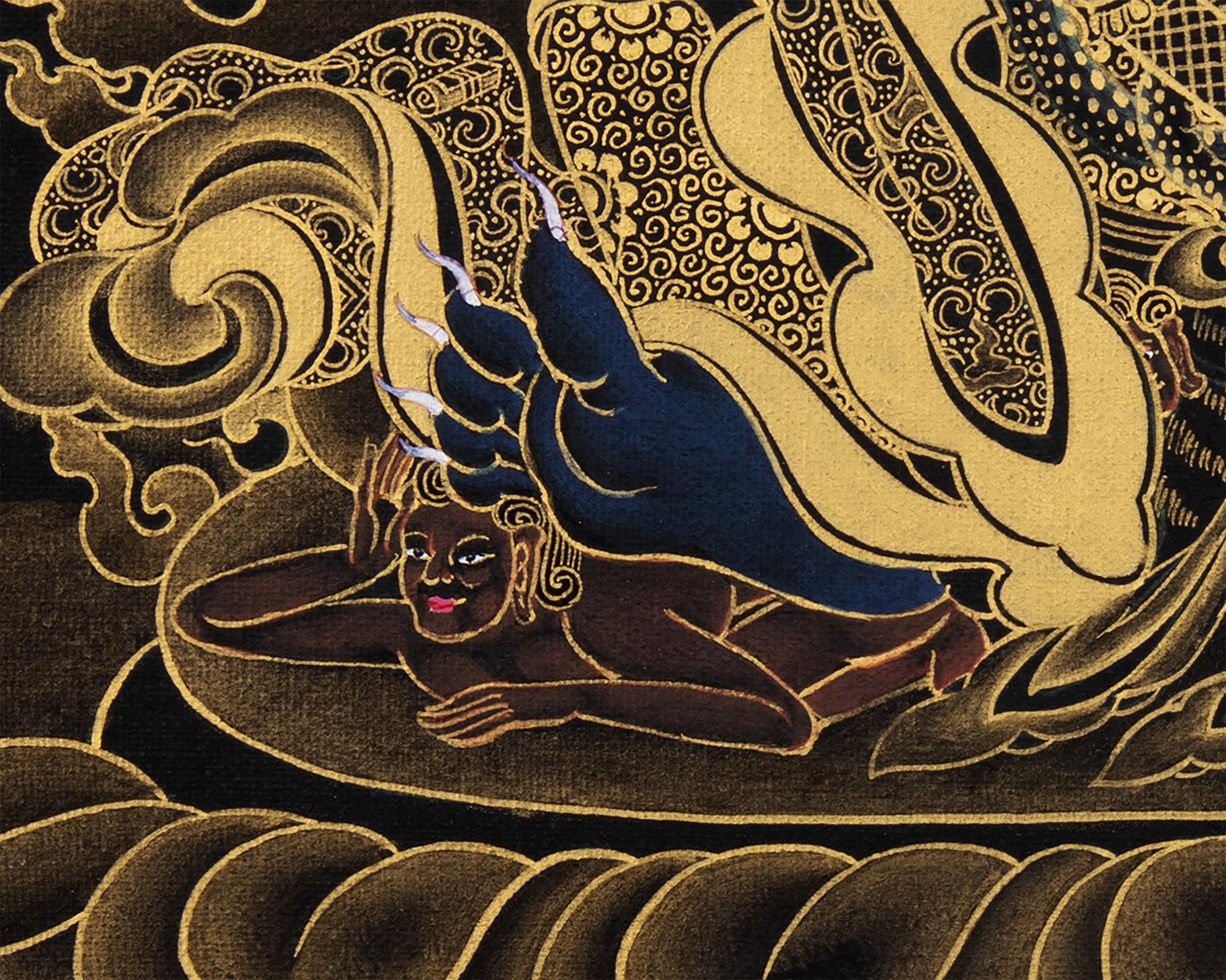 Dorje Bernakchen | The Great Black Cloak | Mahakala Thangka