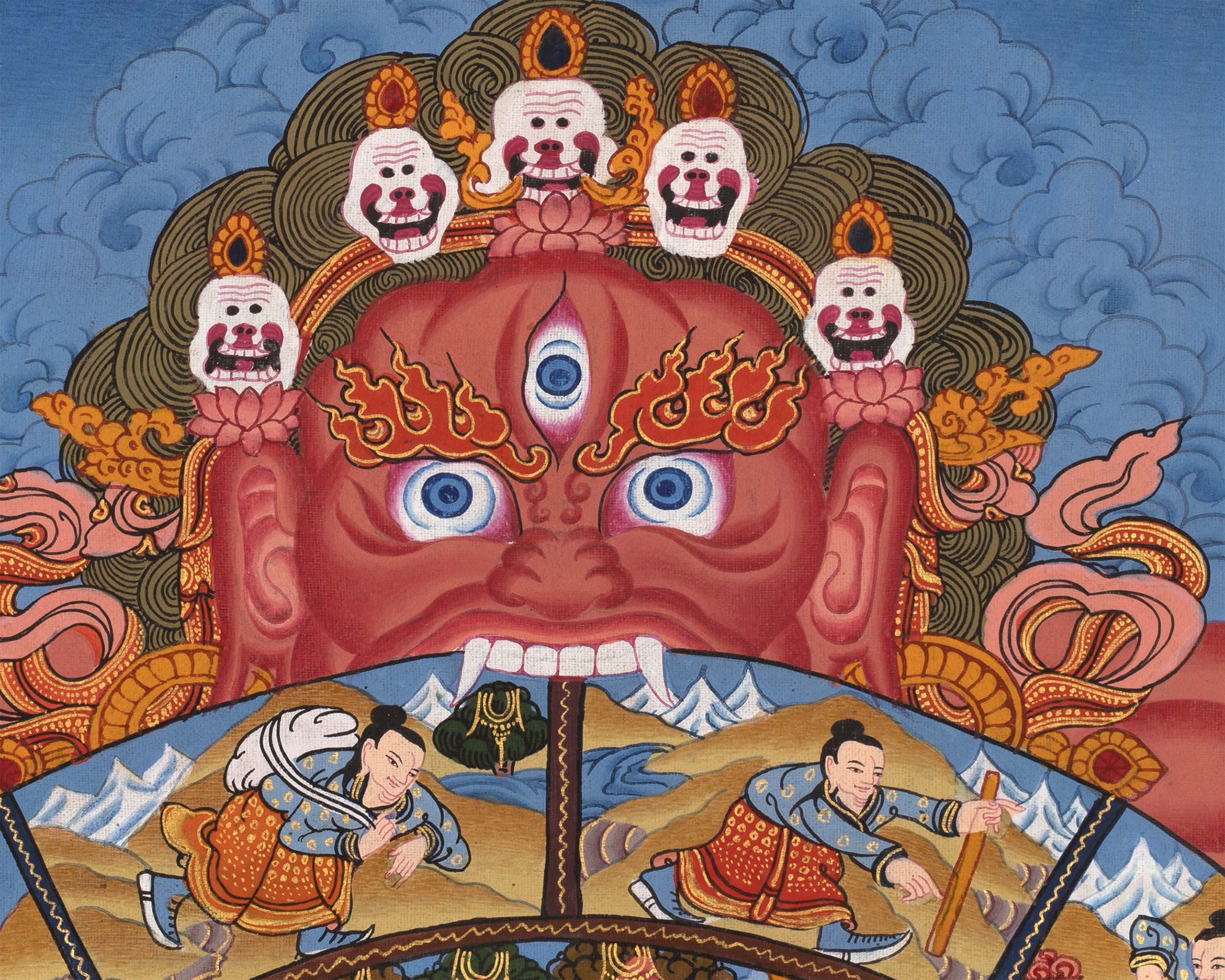 Wheel Of Life Bhavachakra | Buddhist Thangka