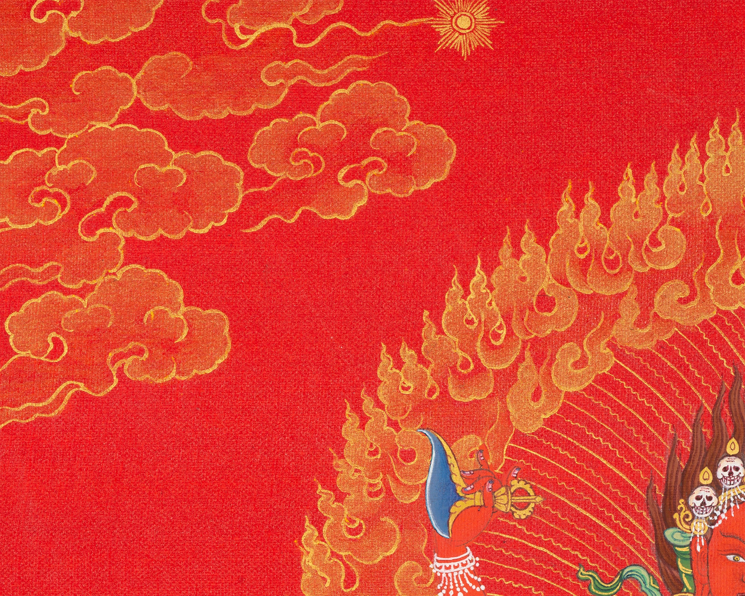 Vajravarahi Thangka | Traditionally Hand Painted Tibetan Painting