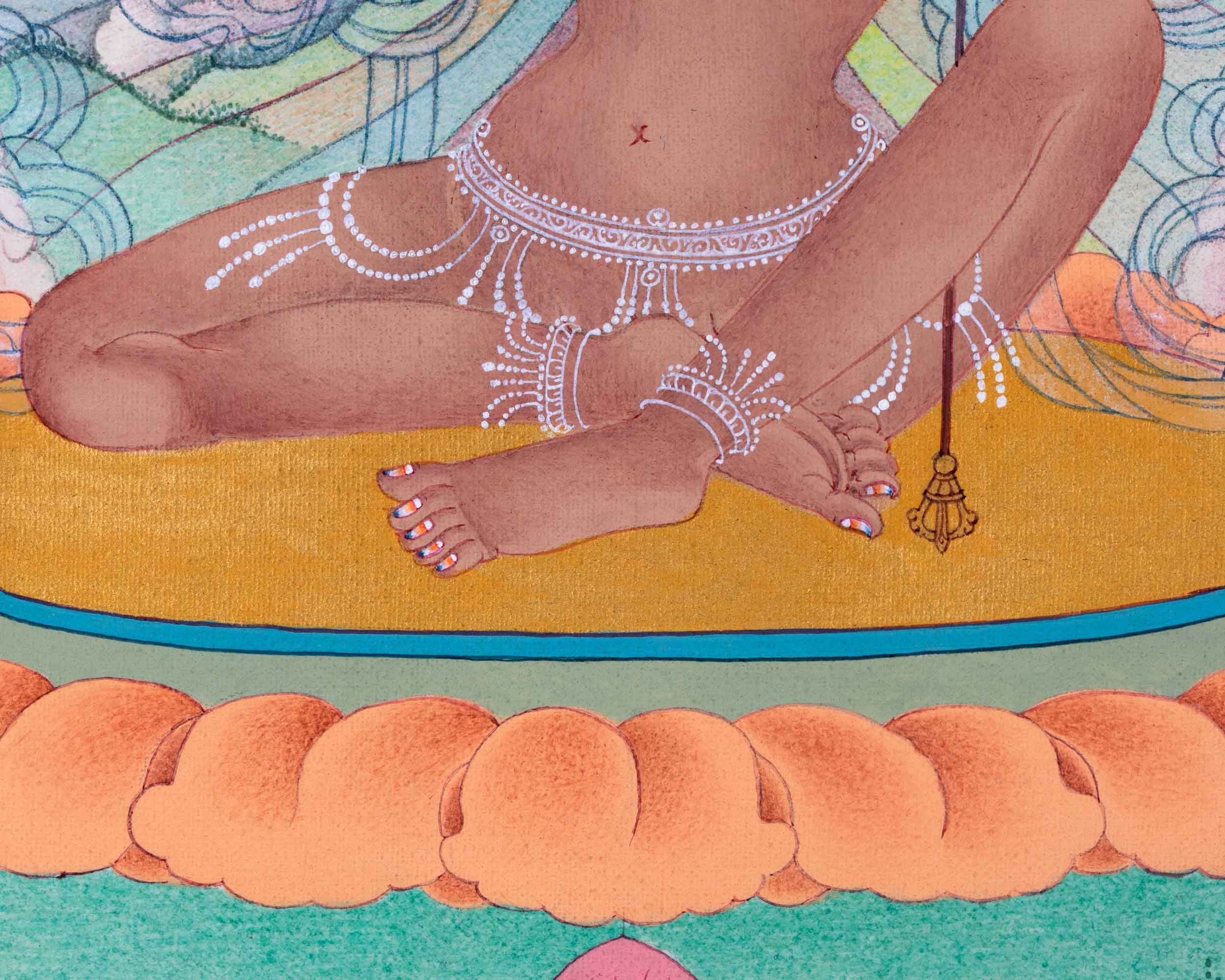 Niguma Yoga Thangka For Daily Practice | Traditional Buddhist Thangka Of Lady Of Illusion