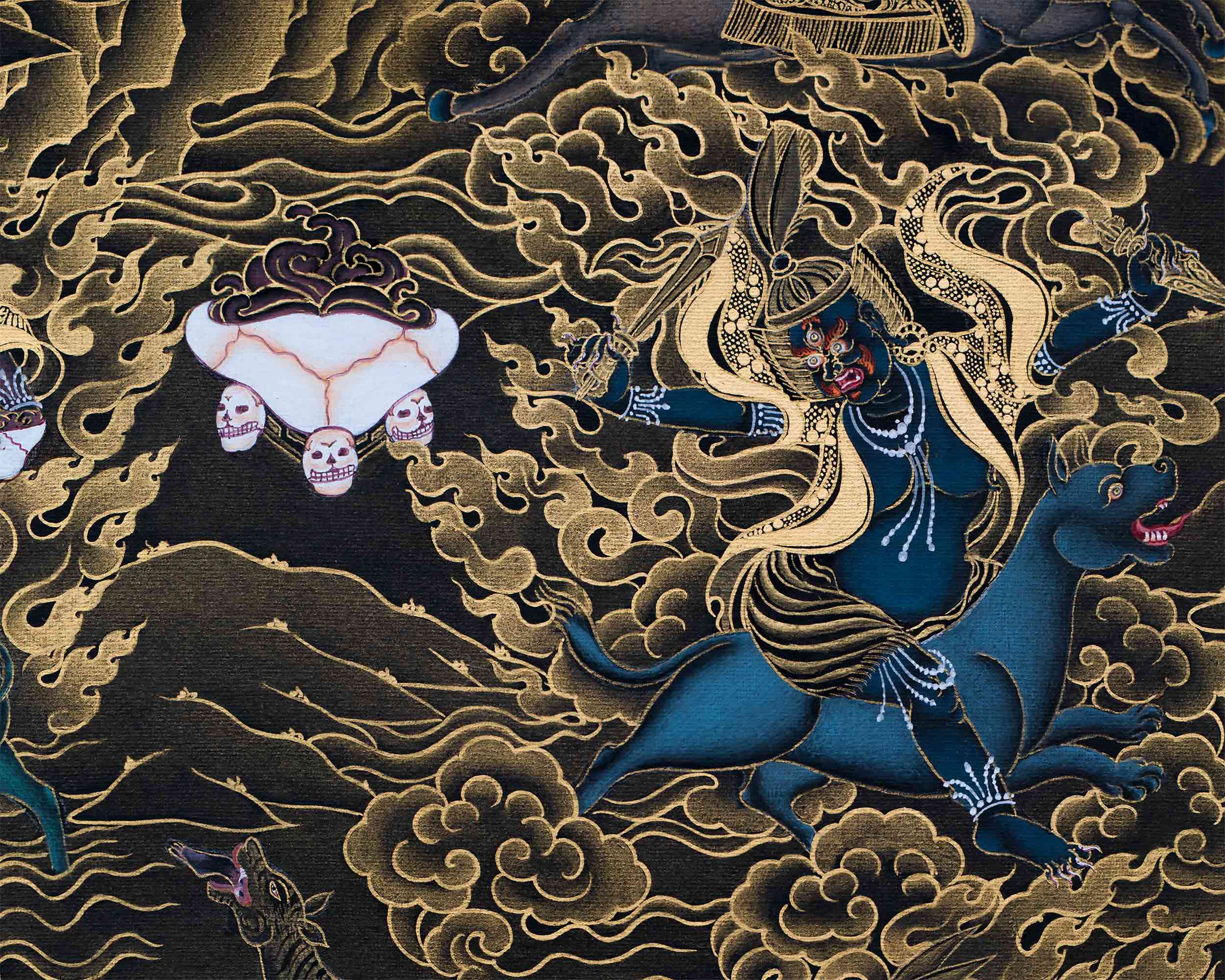 High Quality Vajrakilaya Consort Thangka Print | Giclee Print for Spiritual Growth