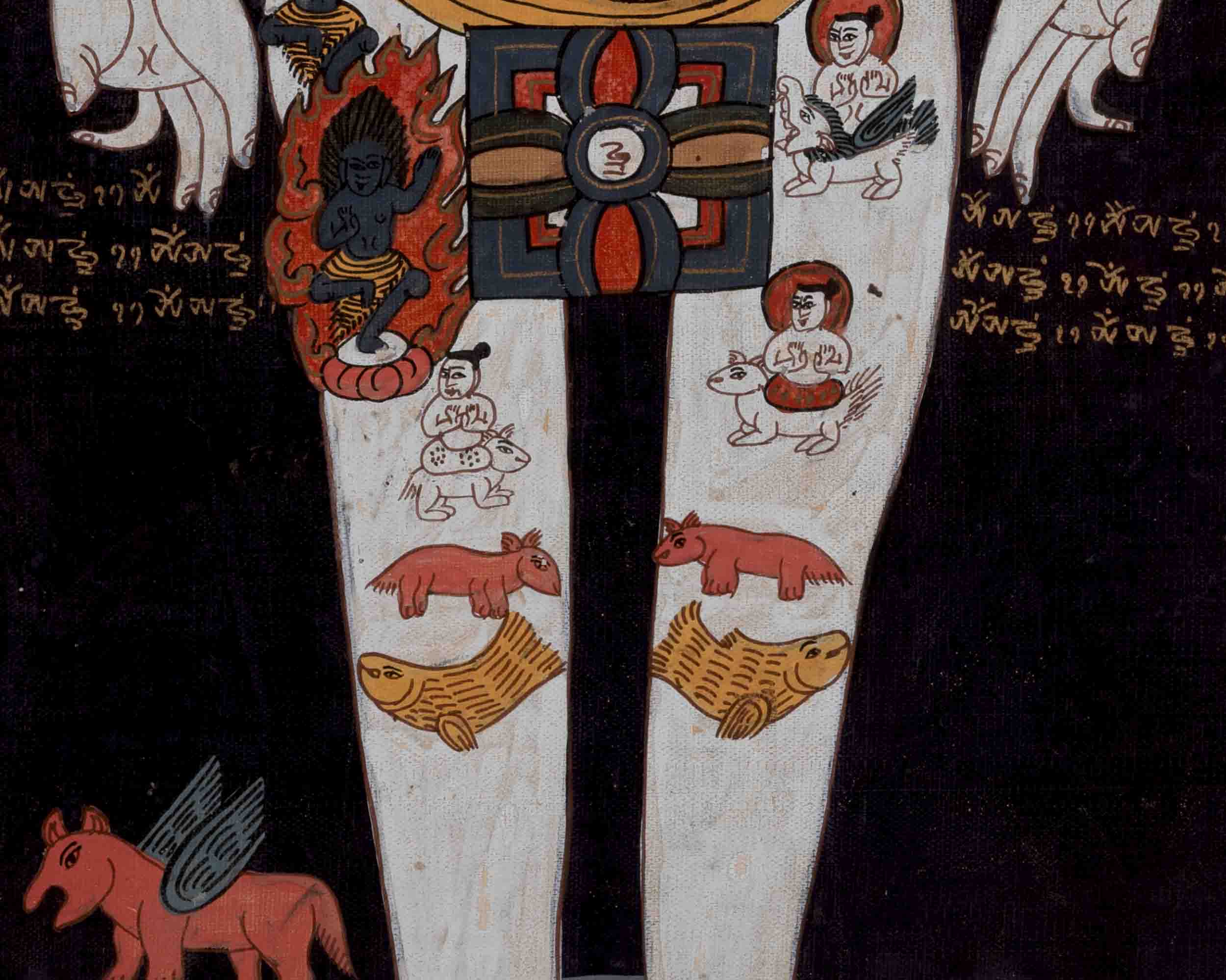 7 Chakra Kundalini Thangka | Healing Chakra System | Wall Decors