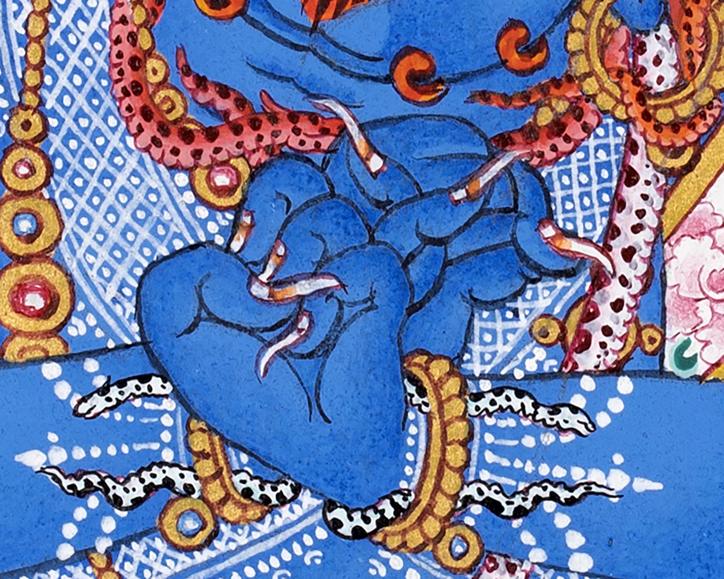 Butadamara Thangka | Sakya Vajrapani | Tibetan Buddhist Art