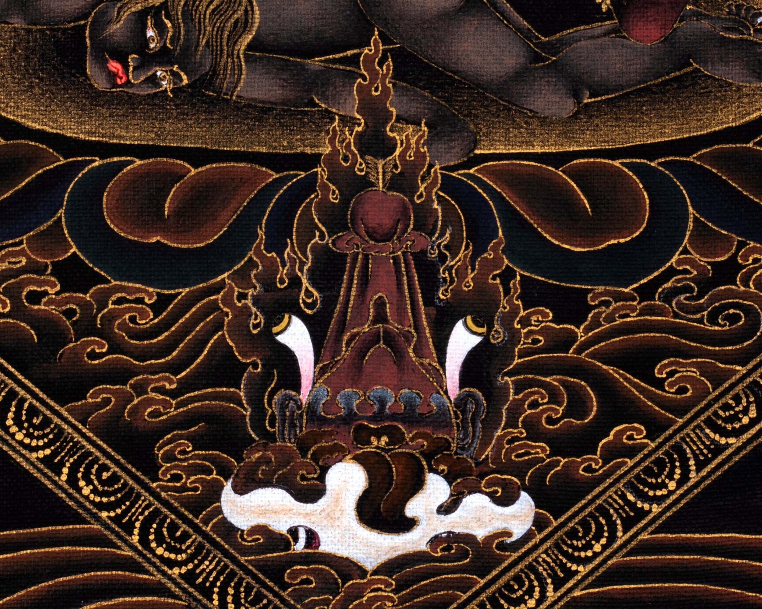 Ekajati Thangka | Tibetan Buddhist Painting | Hand Painted in 24K Gold