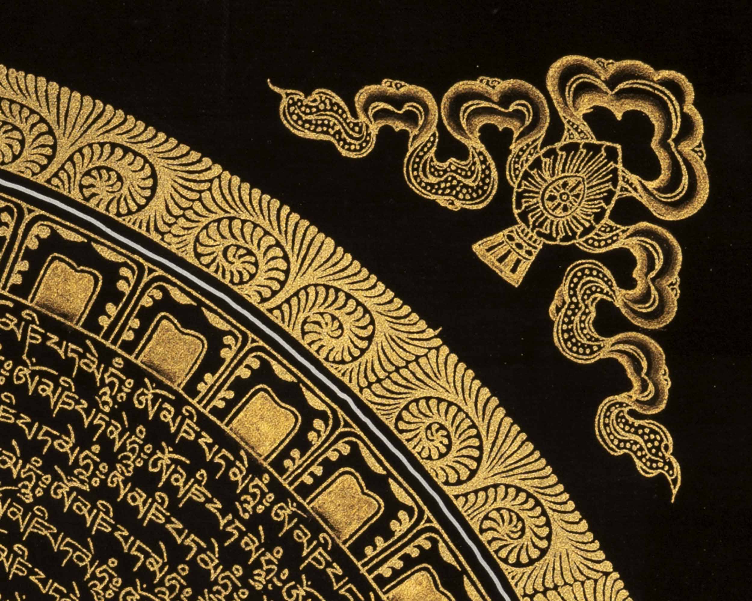 Om Mantra Thangka | Buddhist Traditional Painting | Wall Decoration