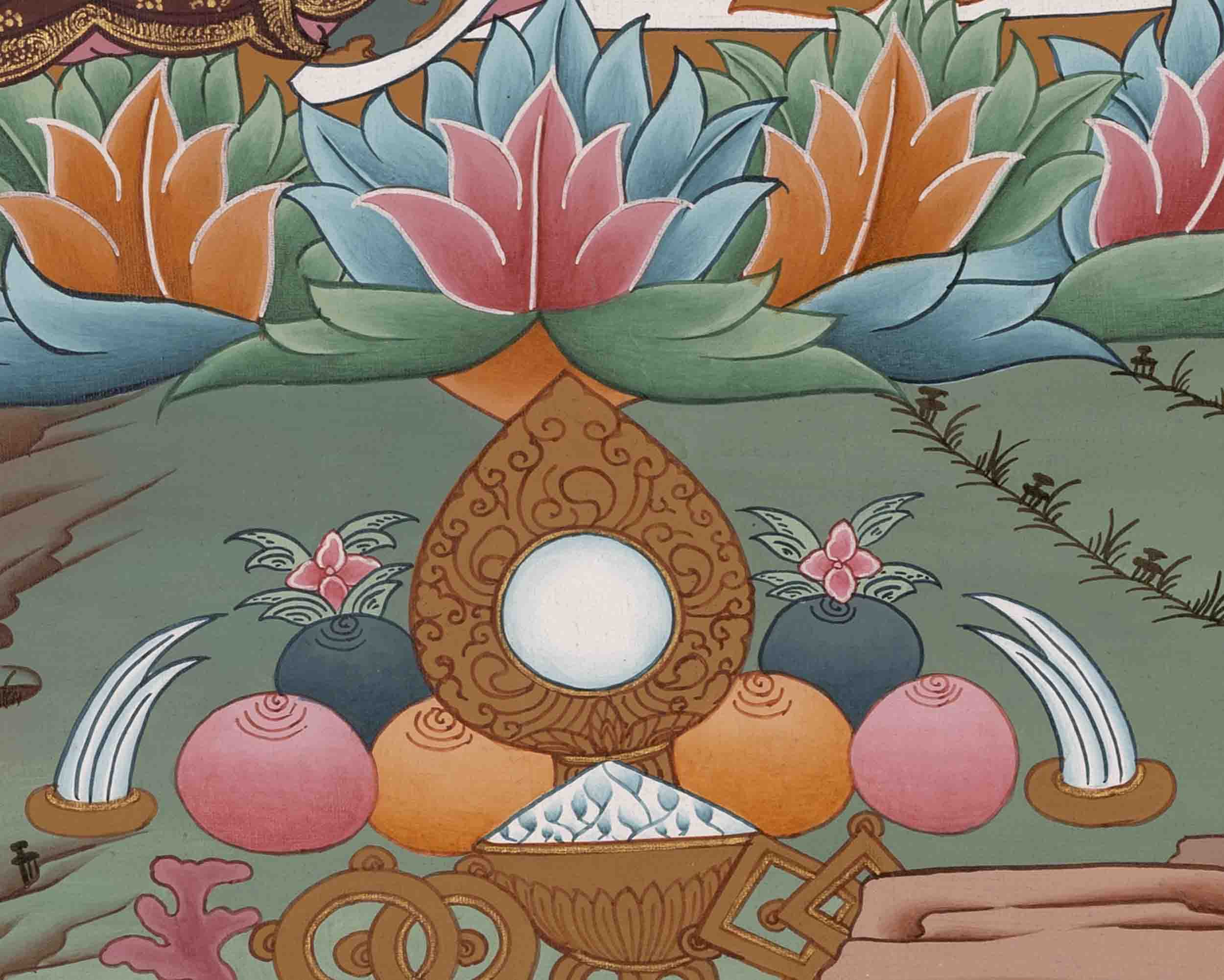 Padmasambhava Guru | Buddhist Thangka | Religious Wall Decors