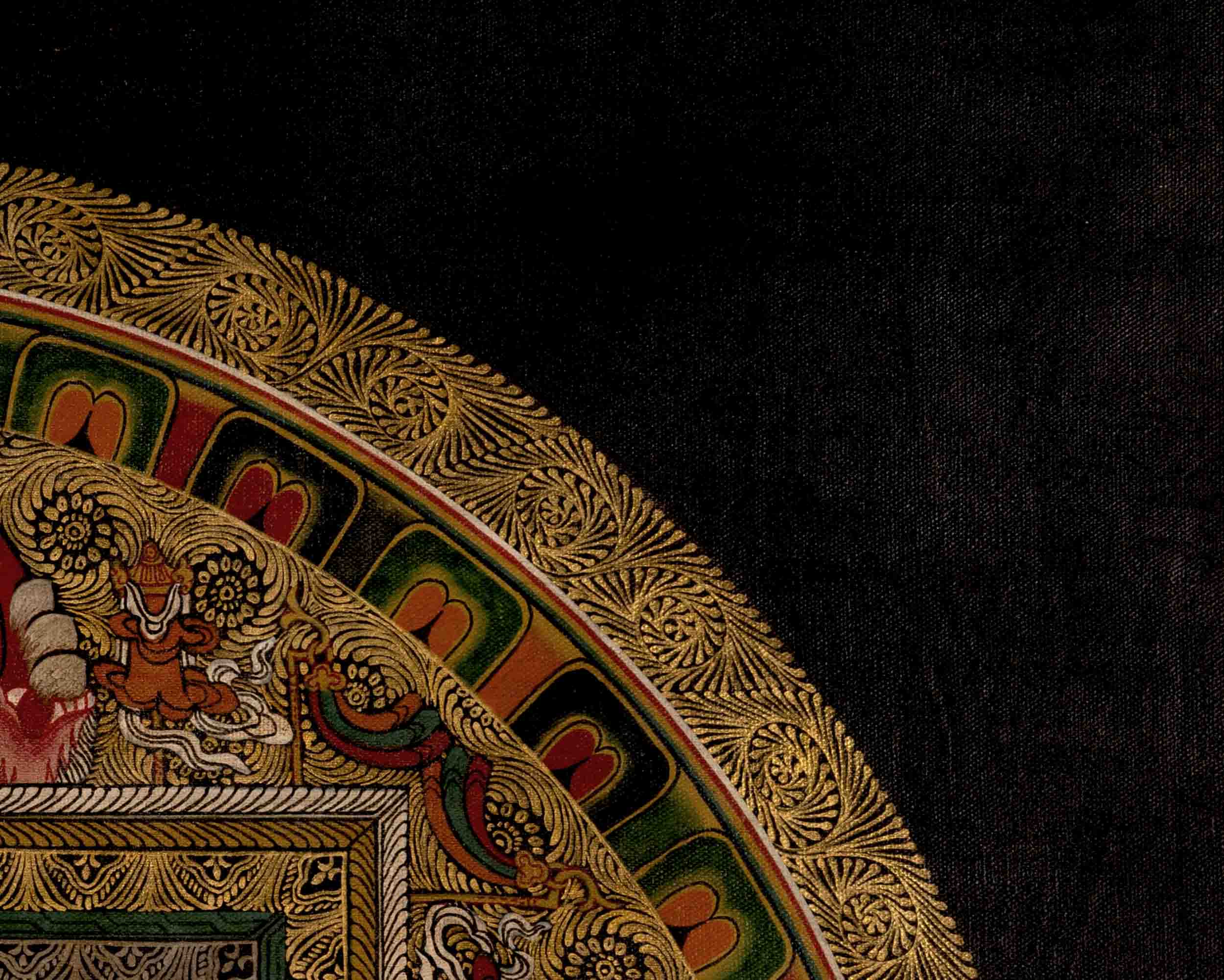 Shakyamuni Buddha Mandala | Tibetan Thangka | Wall Decors