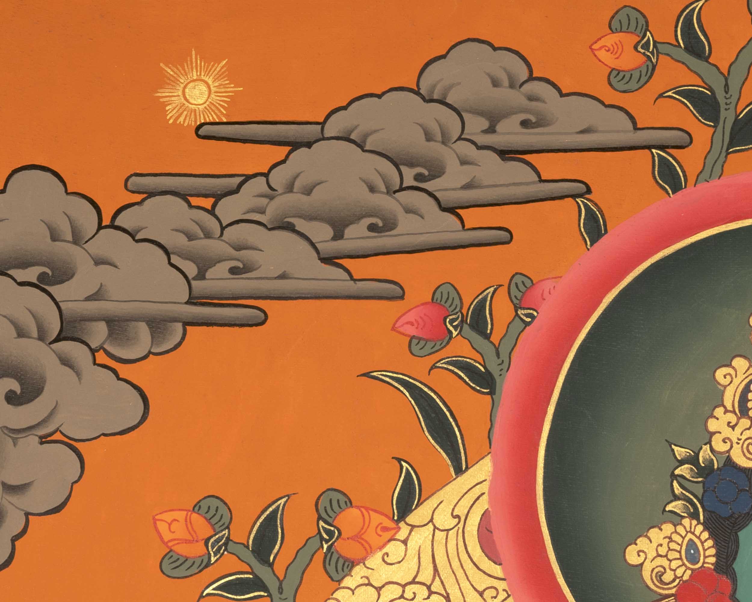 Quality Green Tara Thangka | Handpainted Buddhist Art | Wall Decors