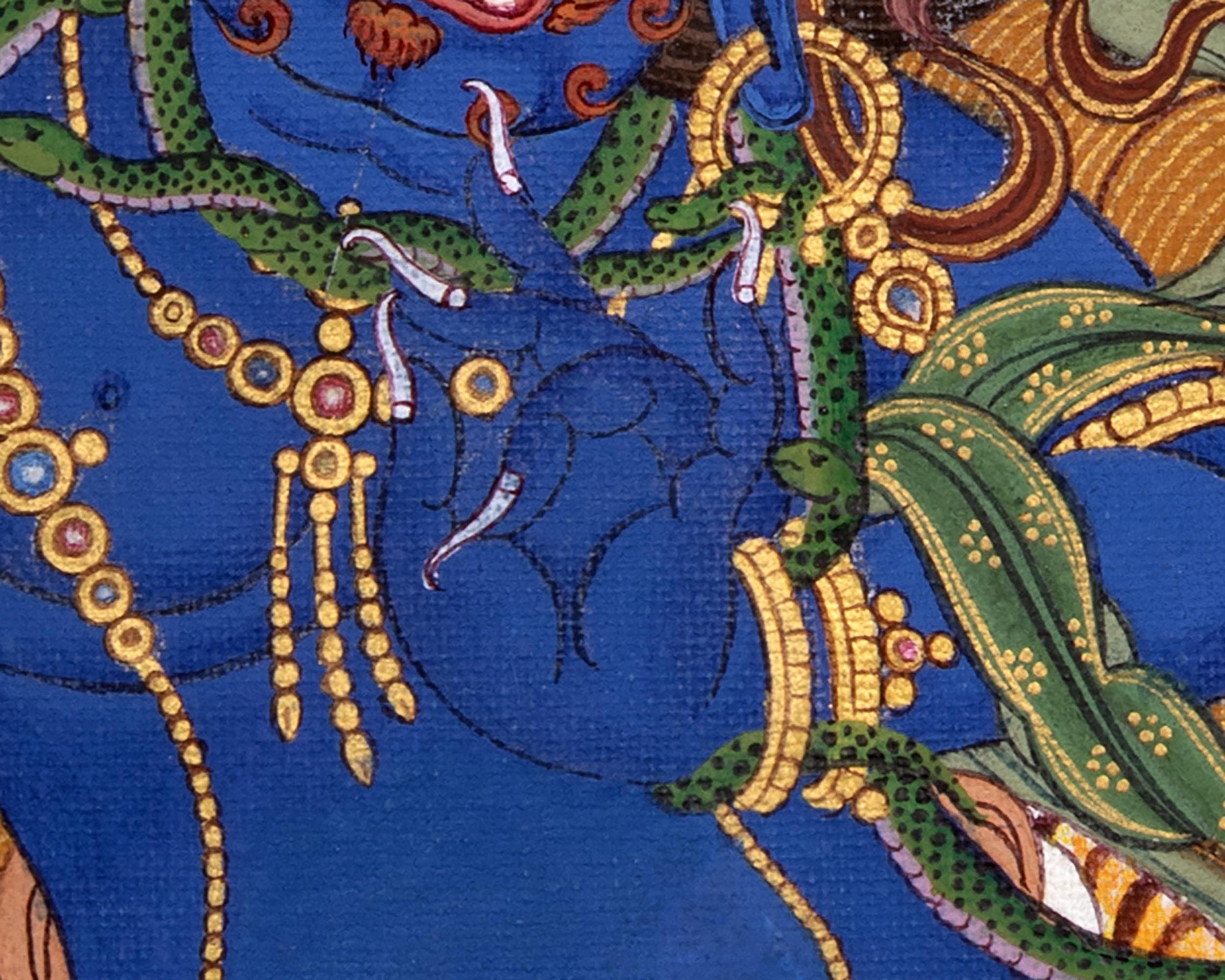 Bodhisattva Thangka | Manjushree With Chenrezig & Vajrapani