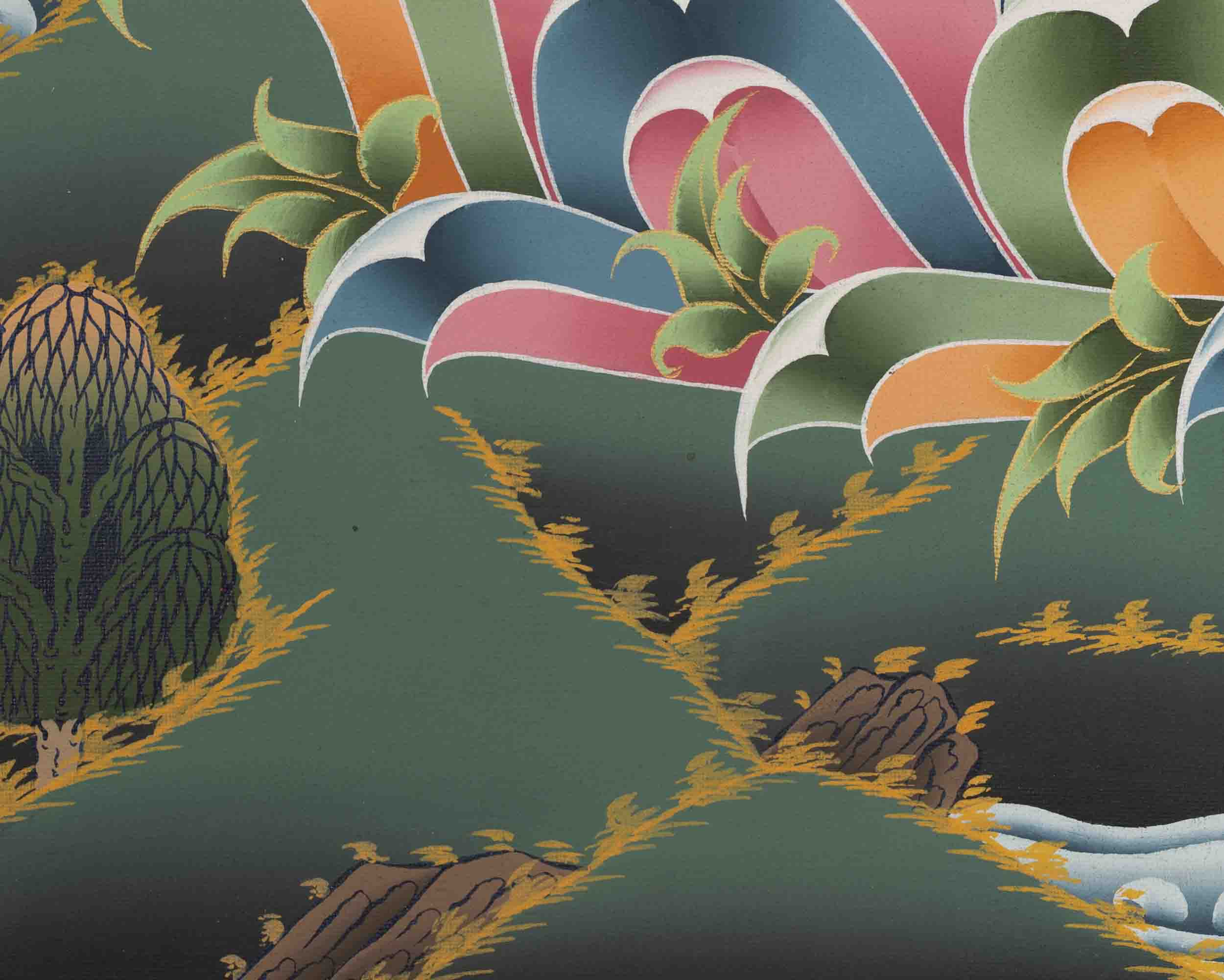 White Tara Thangka | Female Bodhisattva Art | Religious Wall Decors