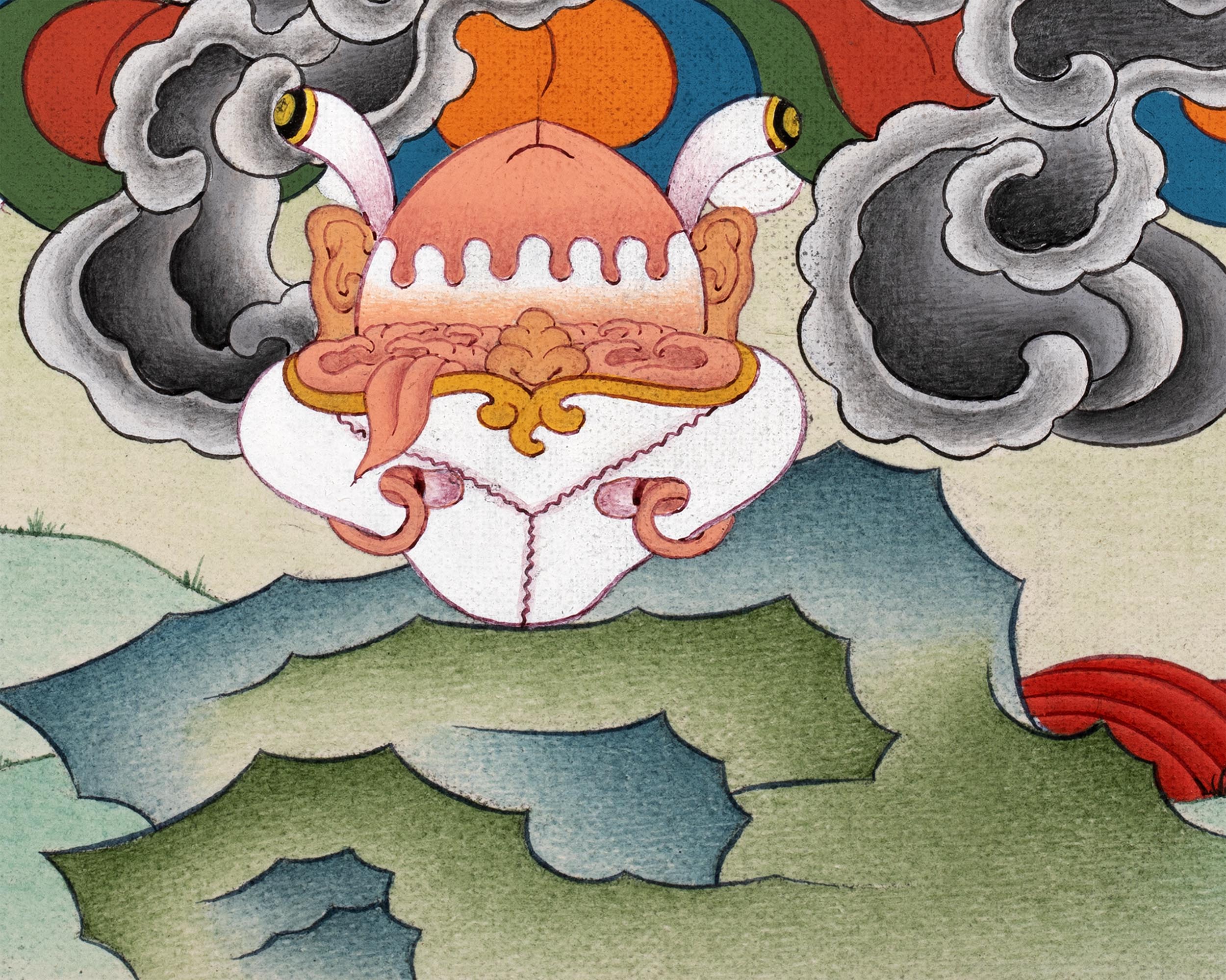 Dorje Drollo Thangka | Tibetan Thangka Painting | Buddhist Art
