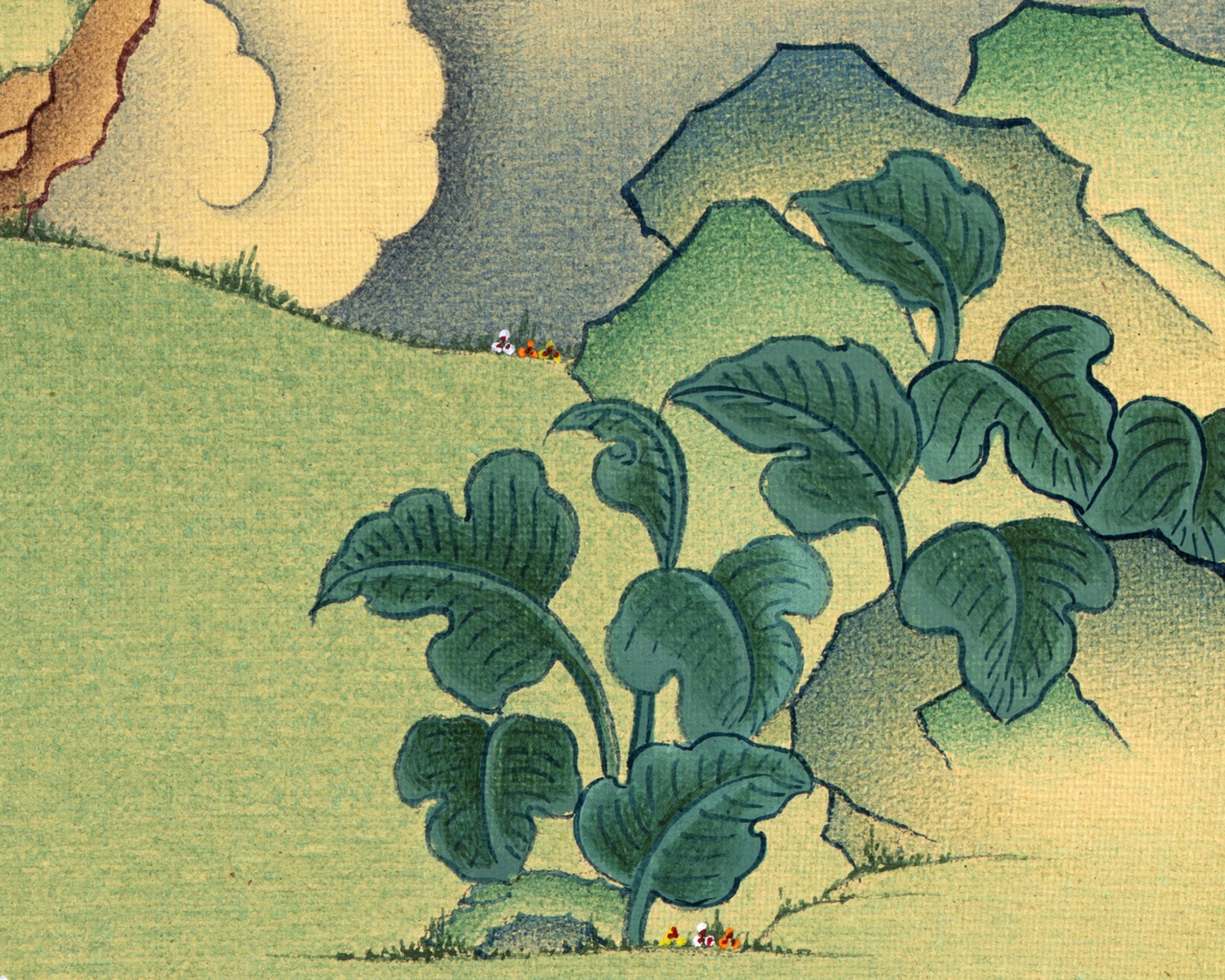 Buddha Shakyamuni Thangka | Hand Painted With Natural Stone Colors