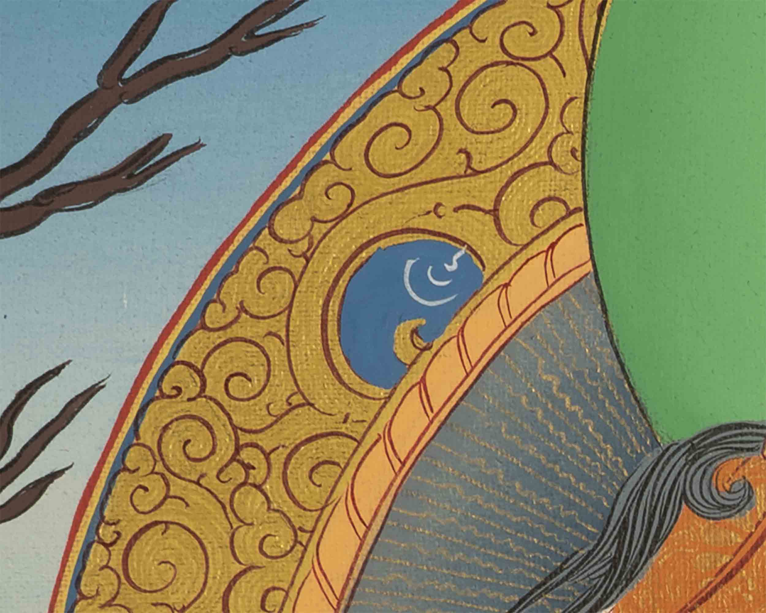 Padmasambhava Guru Rinpoche Thangka | Wall Hanging | Decoration Painting