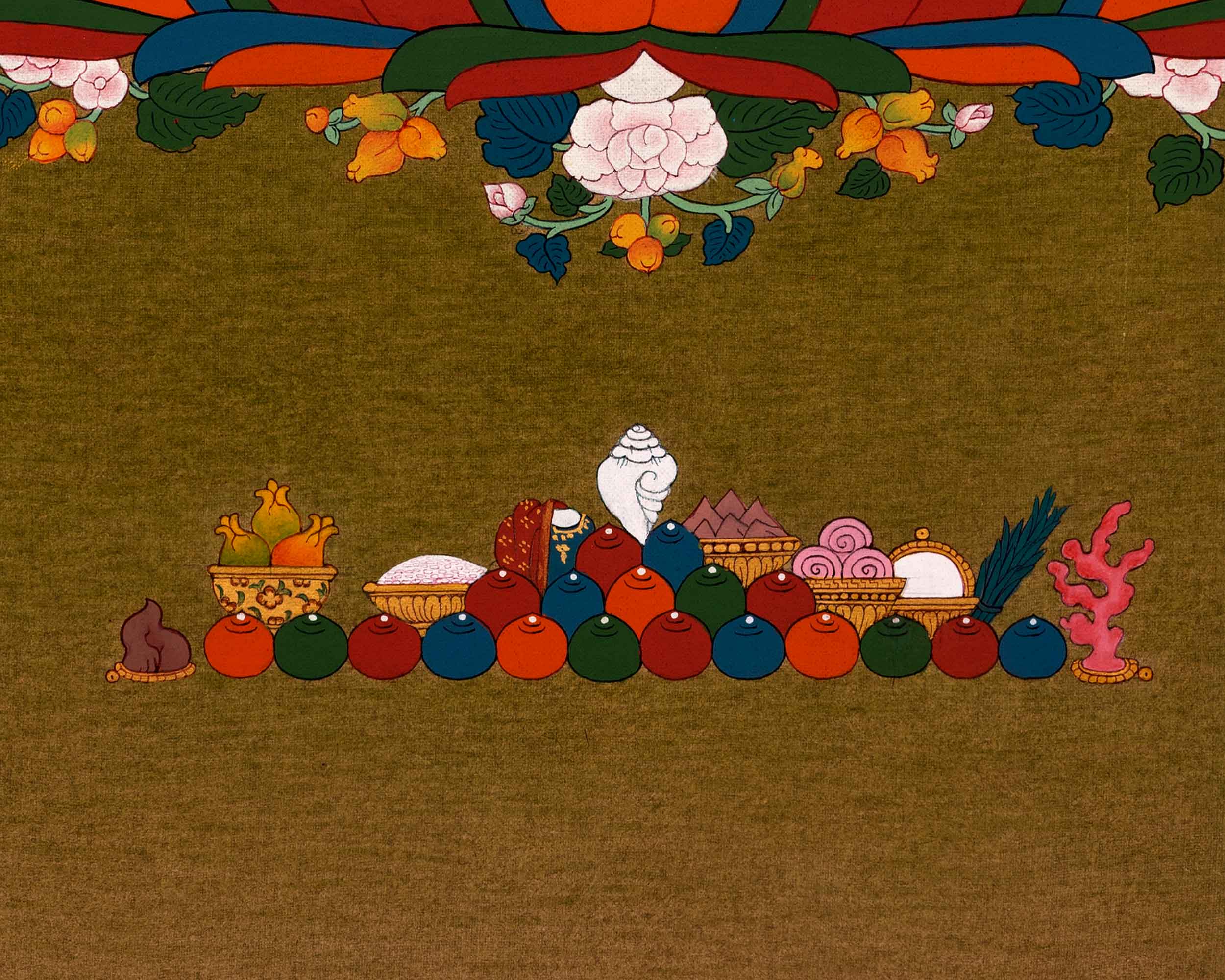 Buddha Of Medicine Bhaishajyaguru Thangka | Traditional Buddhist Art