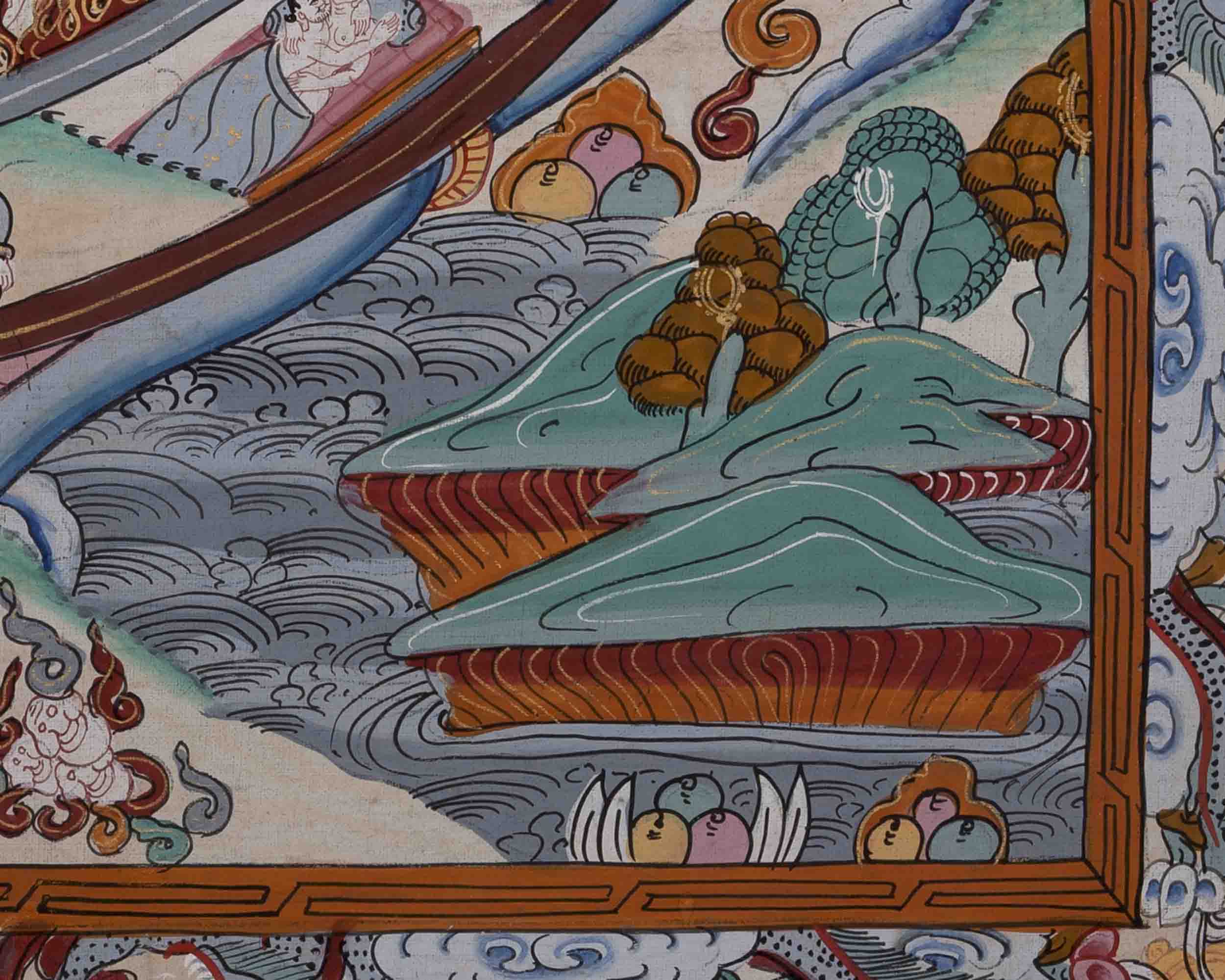 Wheel of Life | Traditional Tibetan Thangka | Wall Decors