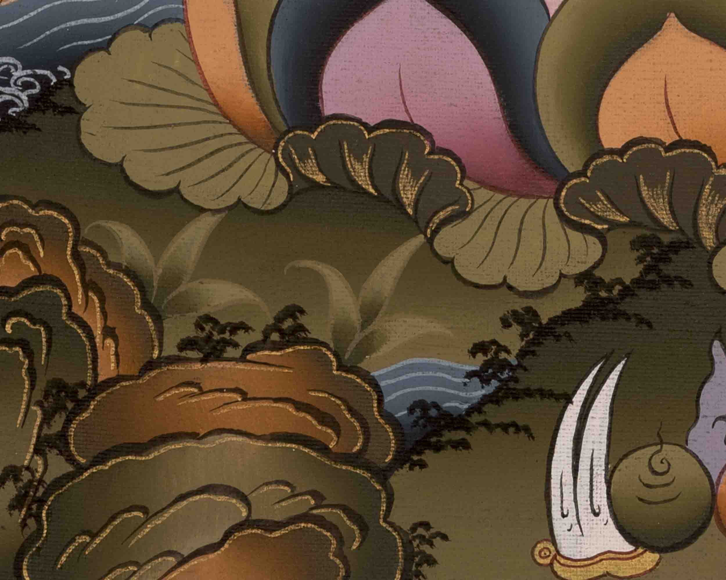 Yab Yum Buddha Thangka | Traditional Buddhist Painting