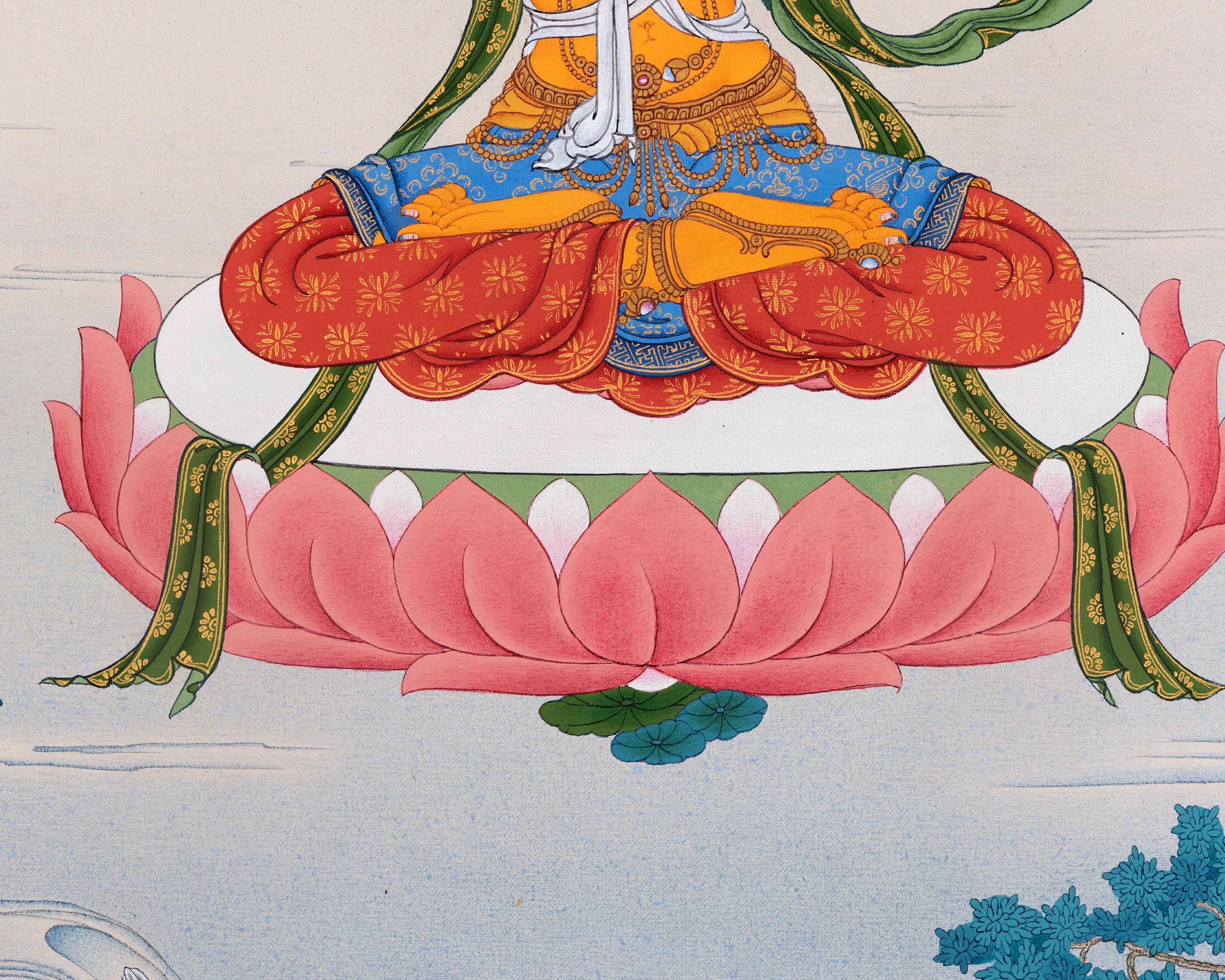 Manjushri Bodhisattva | Karma Gadri Style Thangka