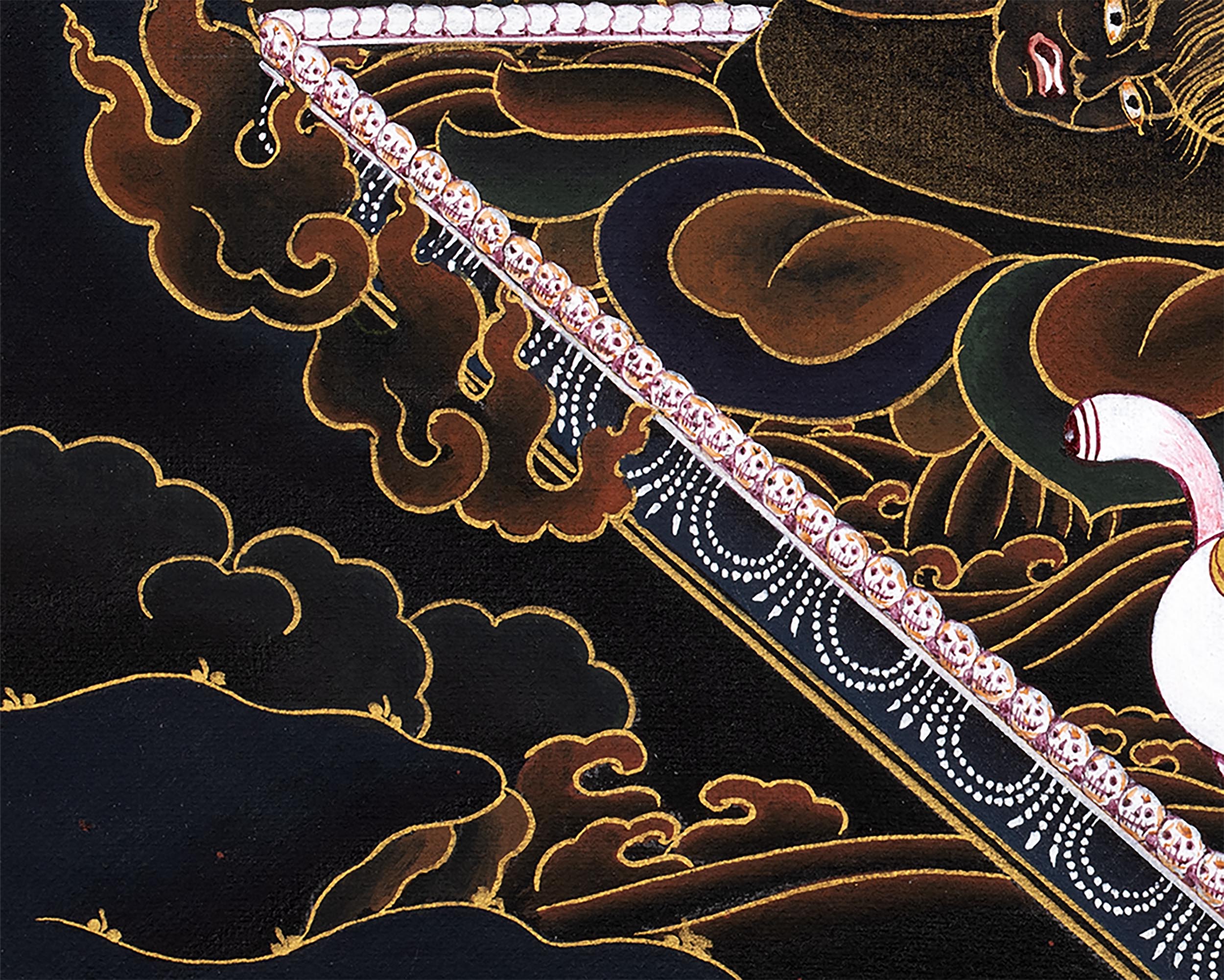 Ekajati Thangka | Tibetan Mahakala Art (includes Brocade)