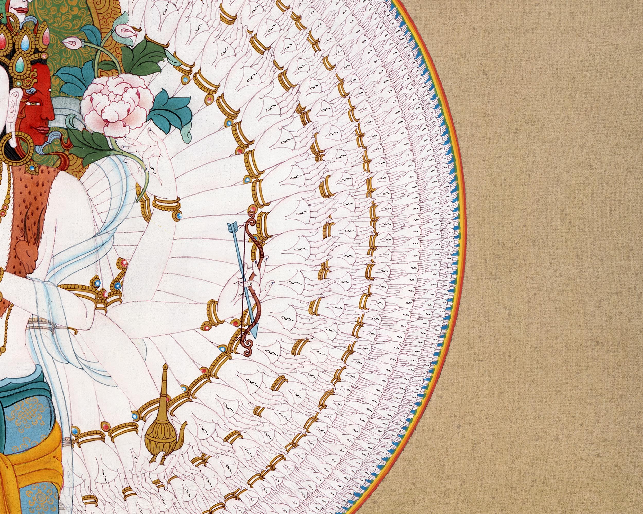 1000 Arm Chenrezig | Buddha Of Compassion | Avalokiteshvara Thangka