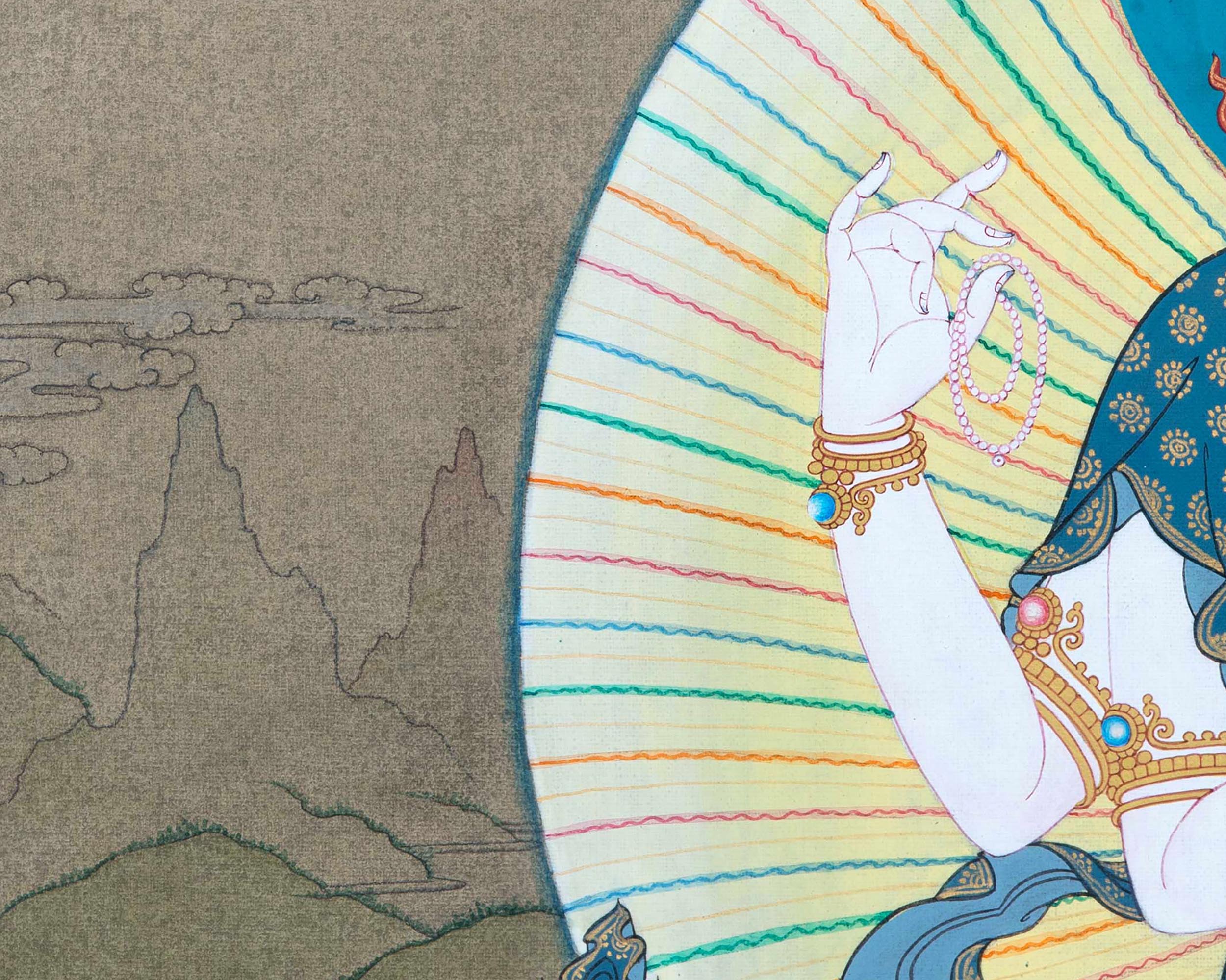 Chenrezig | Deity Of Compassion | Buddhist Painting Thangka