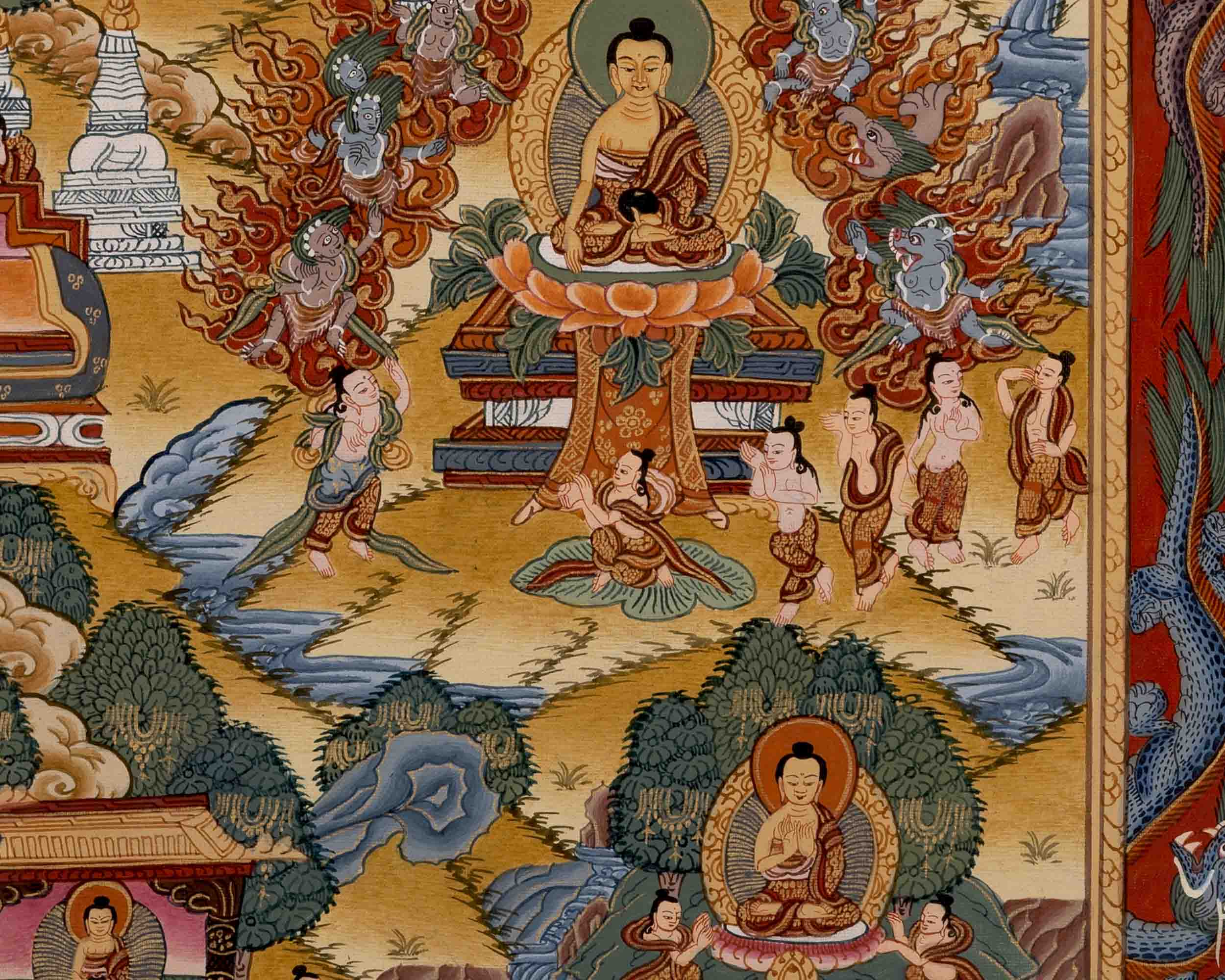 Buddhist Life Story Of Buddha | Wall Decors