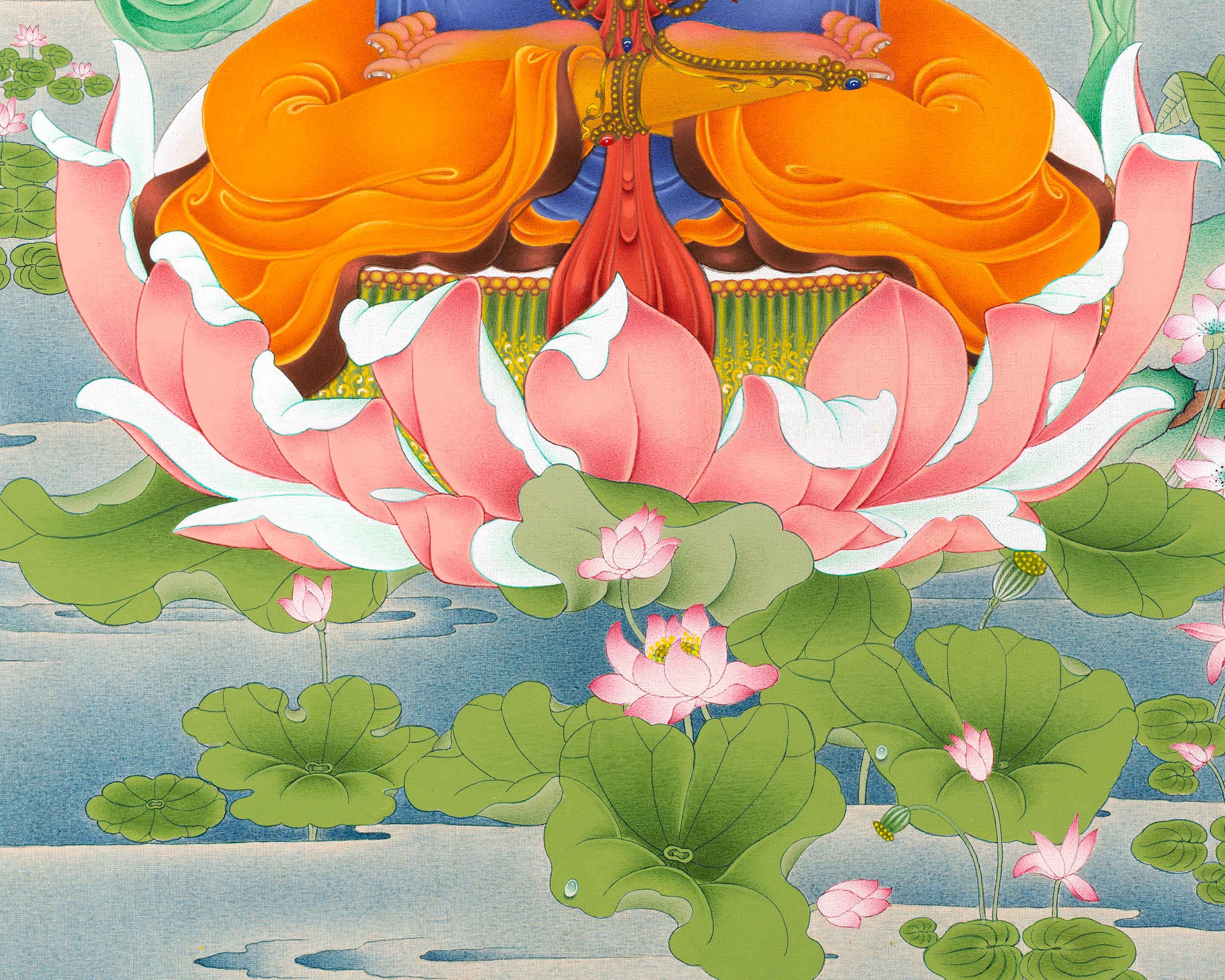 Manjushri Thangka | Hand Painted Buddhist Art