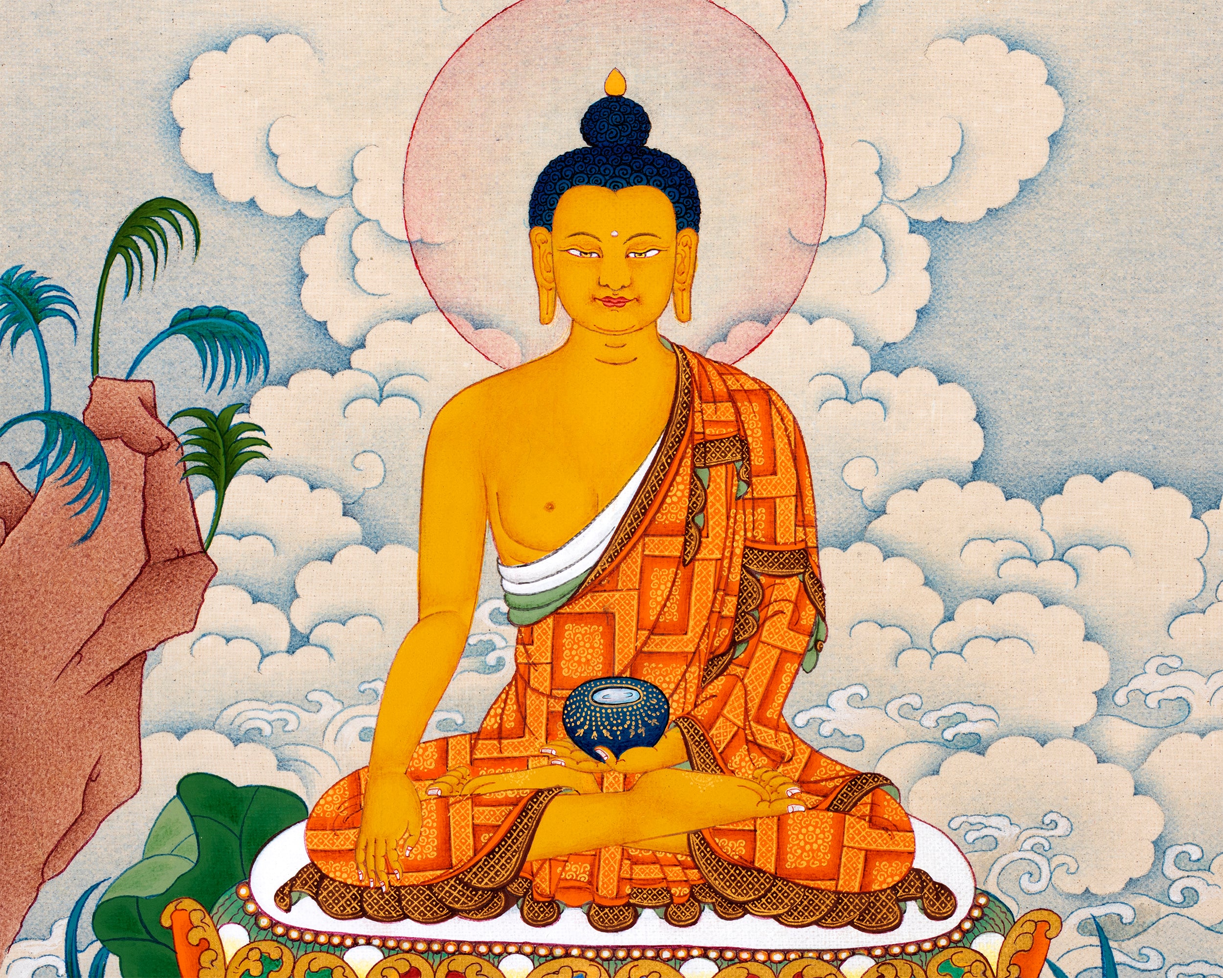 shakyamuni buddha thangka