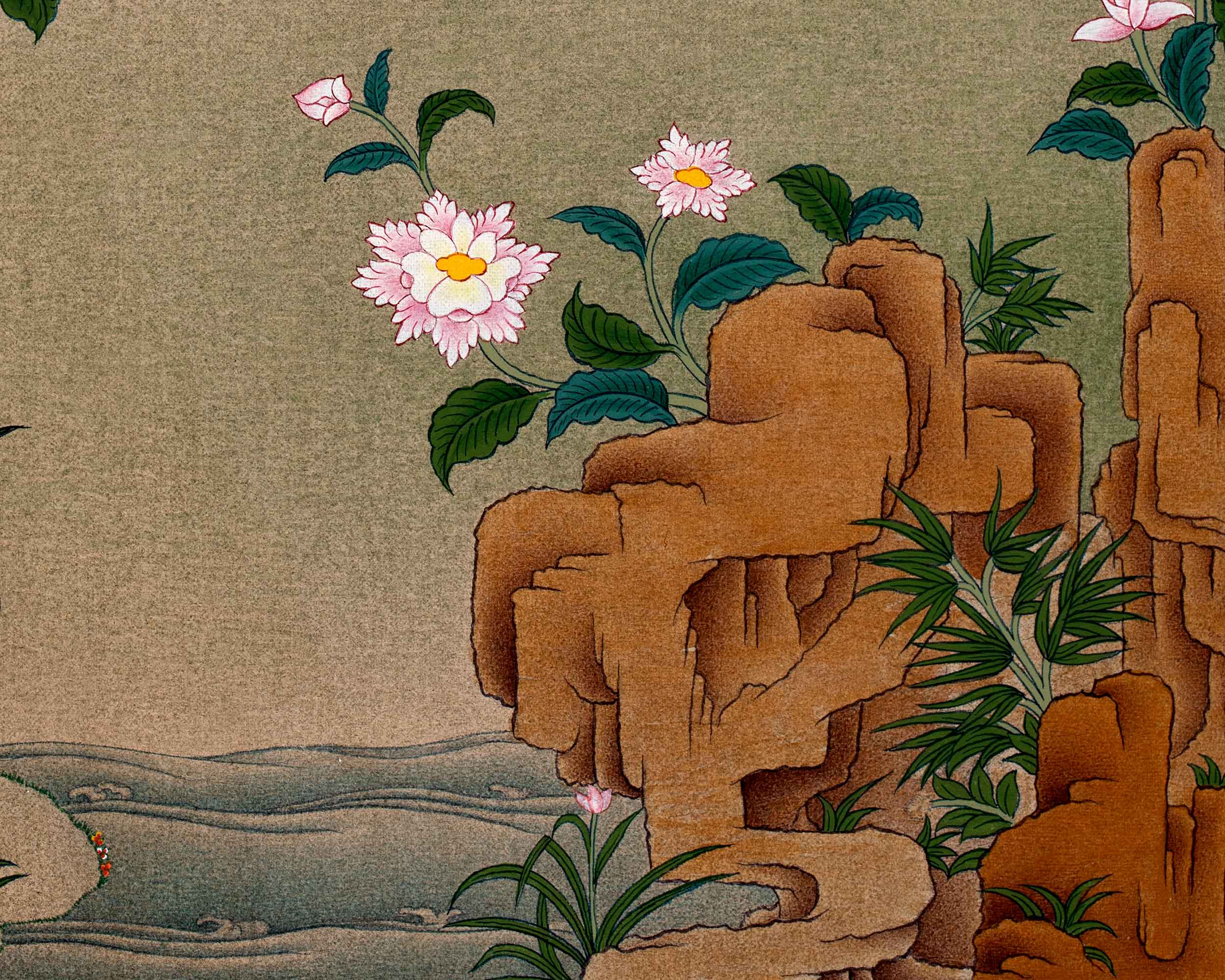 Green Tara Thangka Painting | Traditional Tibetan Art