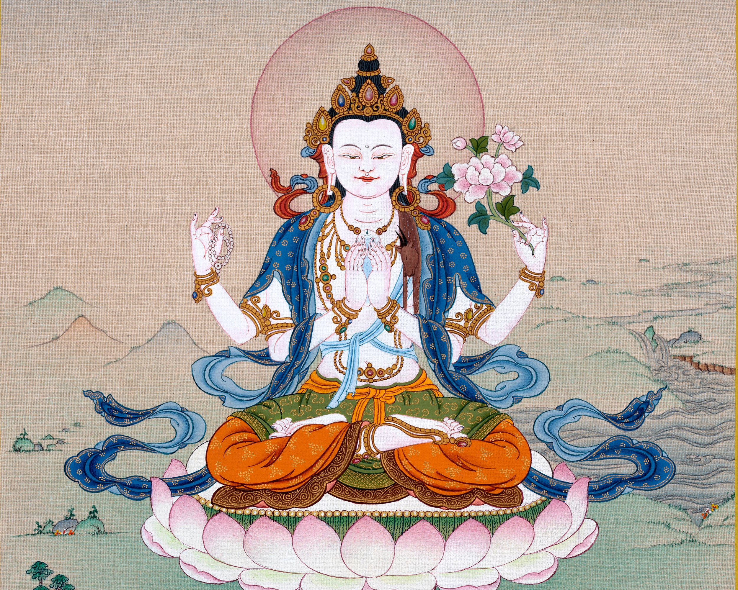 avalokiteshvara thangka