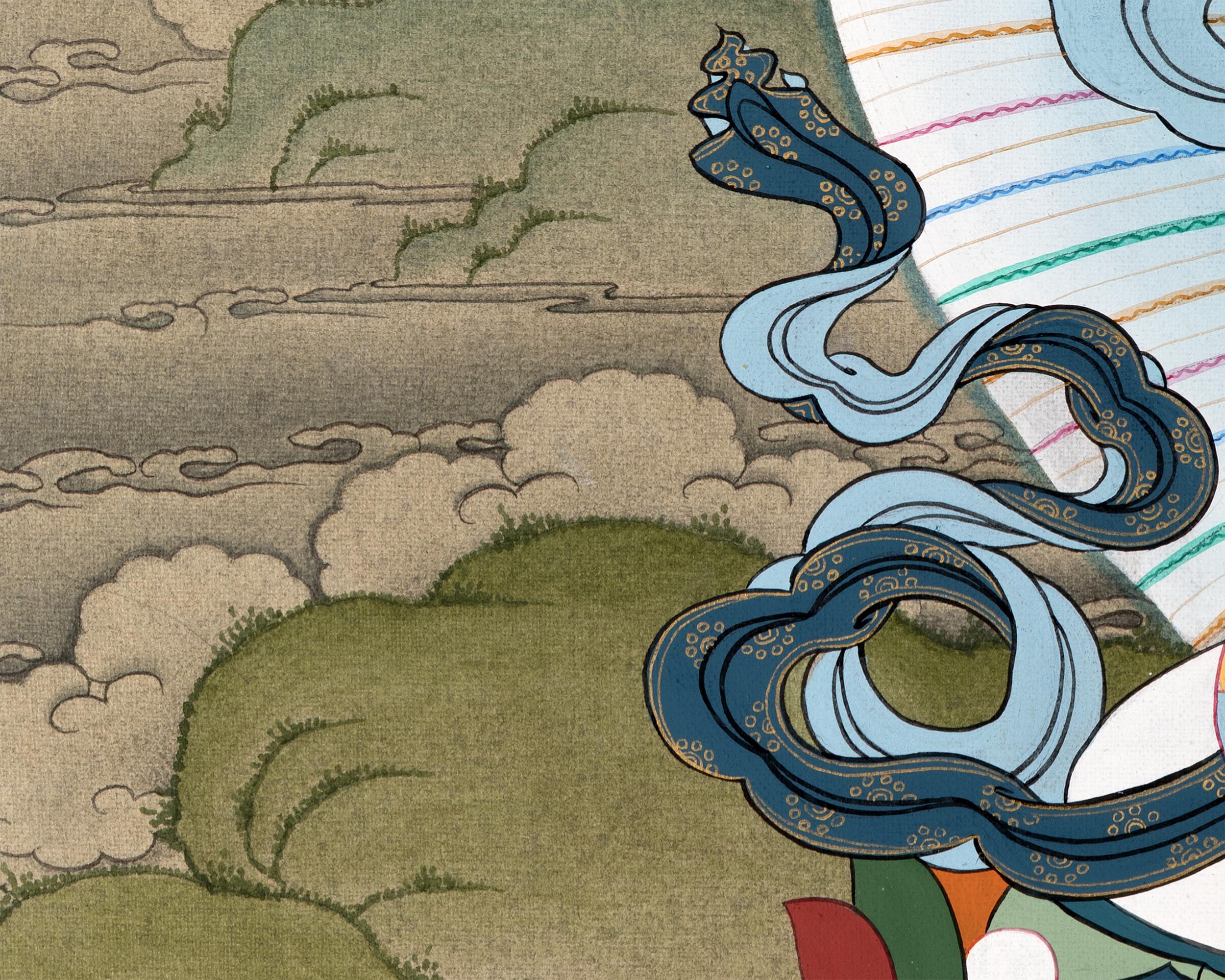 Vajrasattva Consort Thangka | Dorje Sempa Yab Yum | Tibetan Buddhist Art