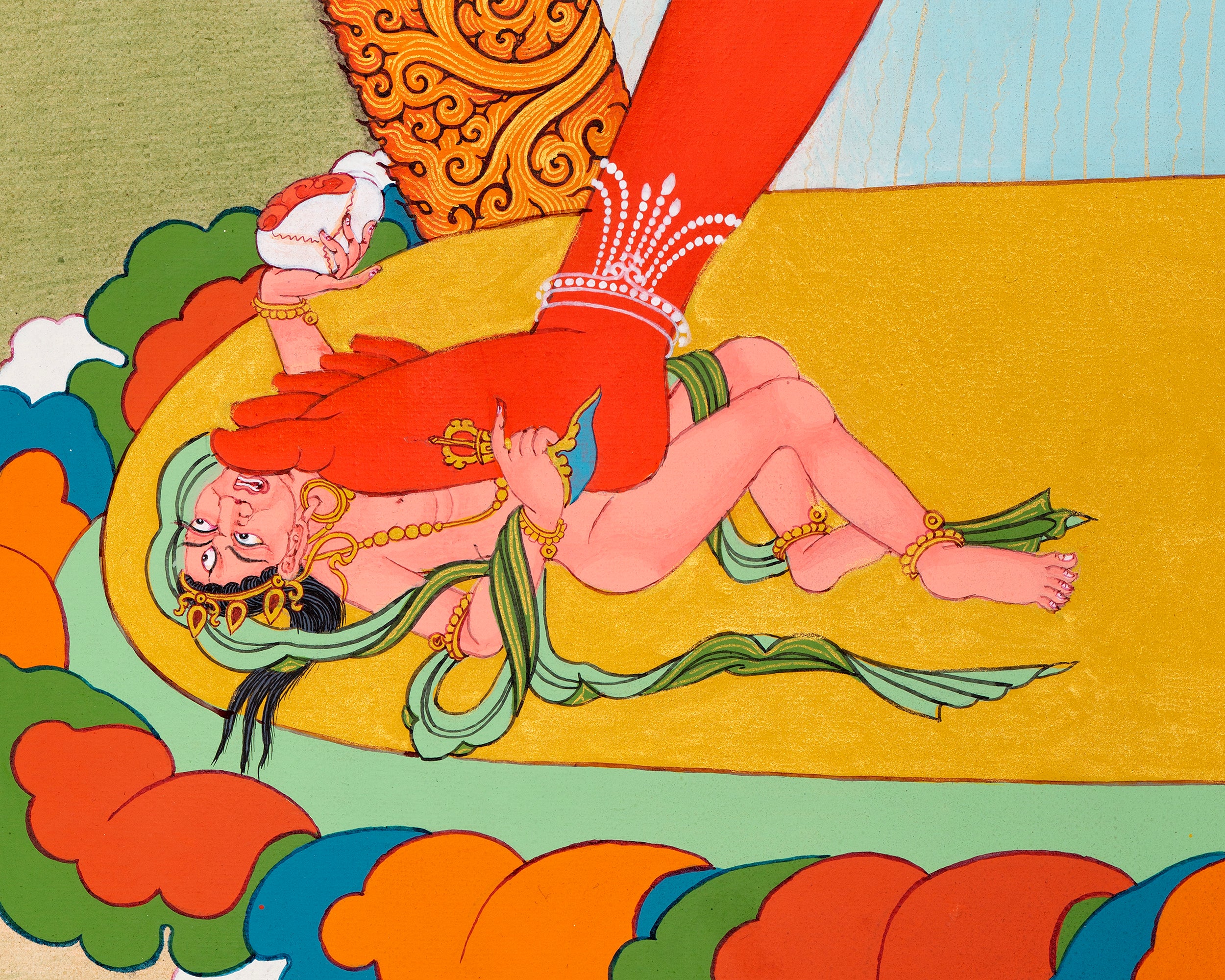 Vajrayogini Thangka | Tibetan karma Gadri Painting