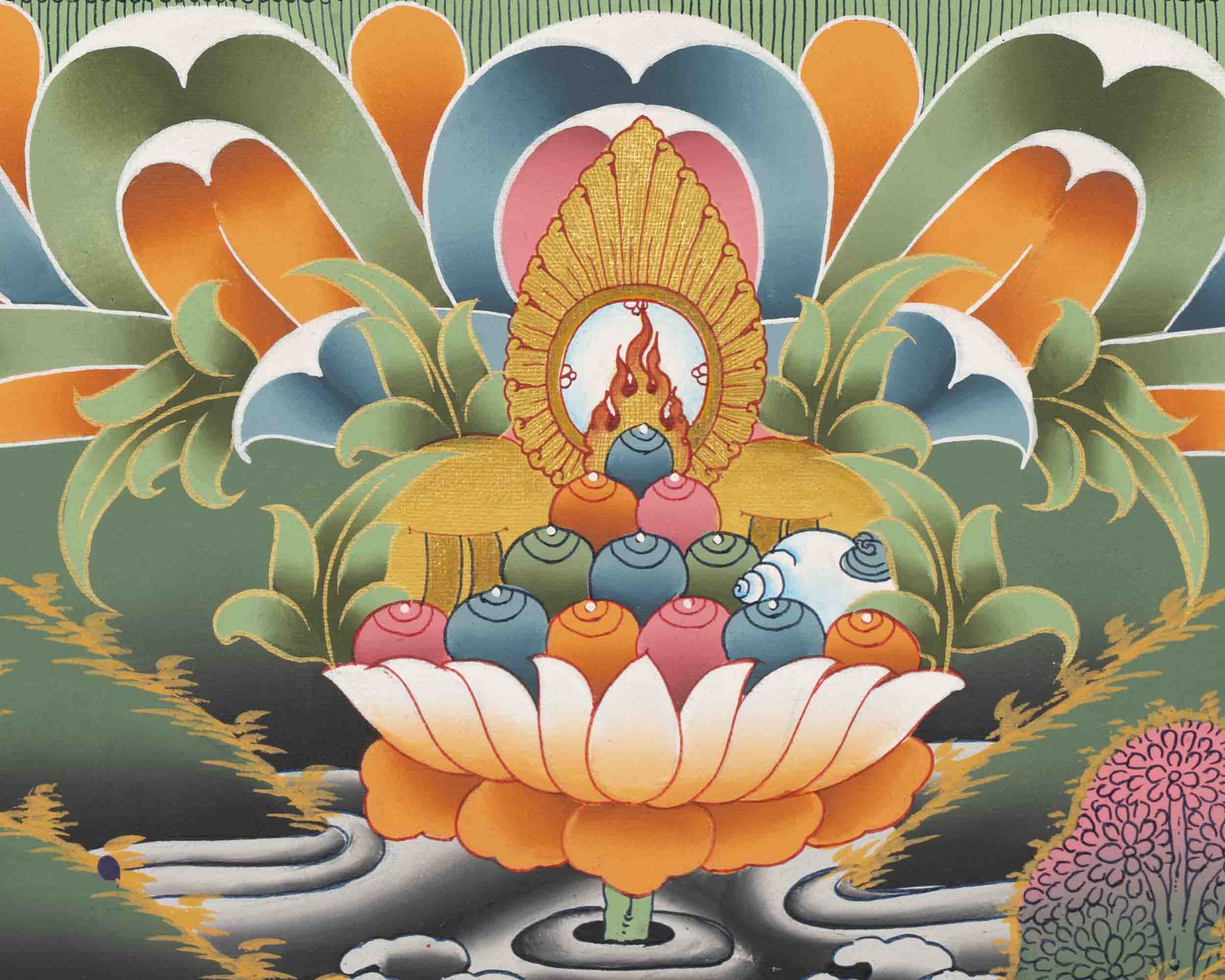 Female Bodhisattva Art | White Tara Thangka | Wall Decors