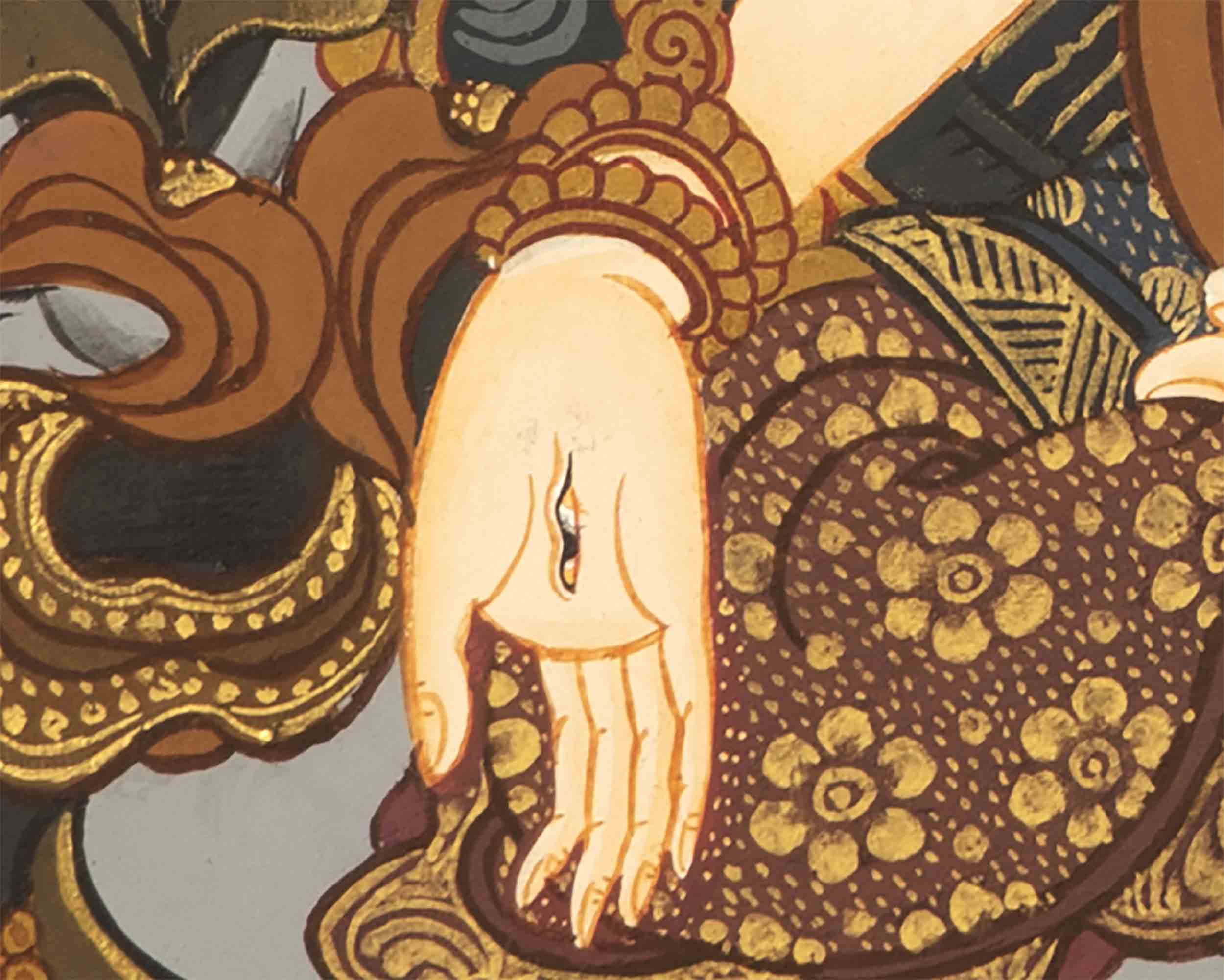 White Tara Thangka | Buddhist Wall Hanging Painting