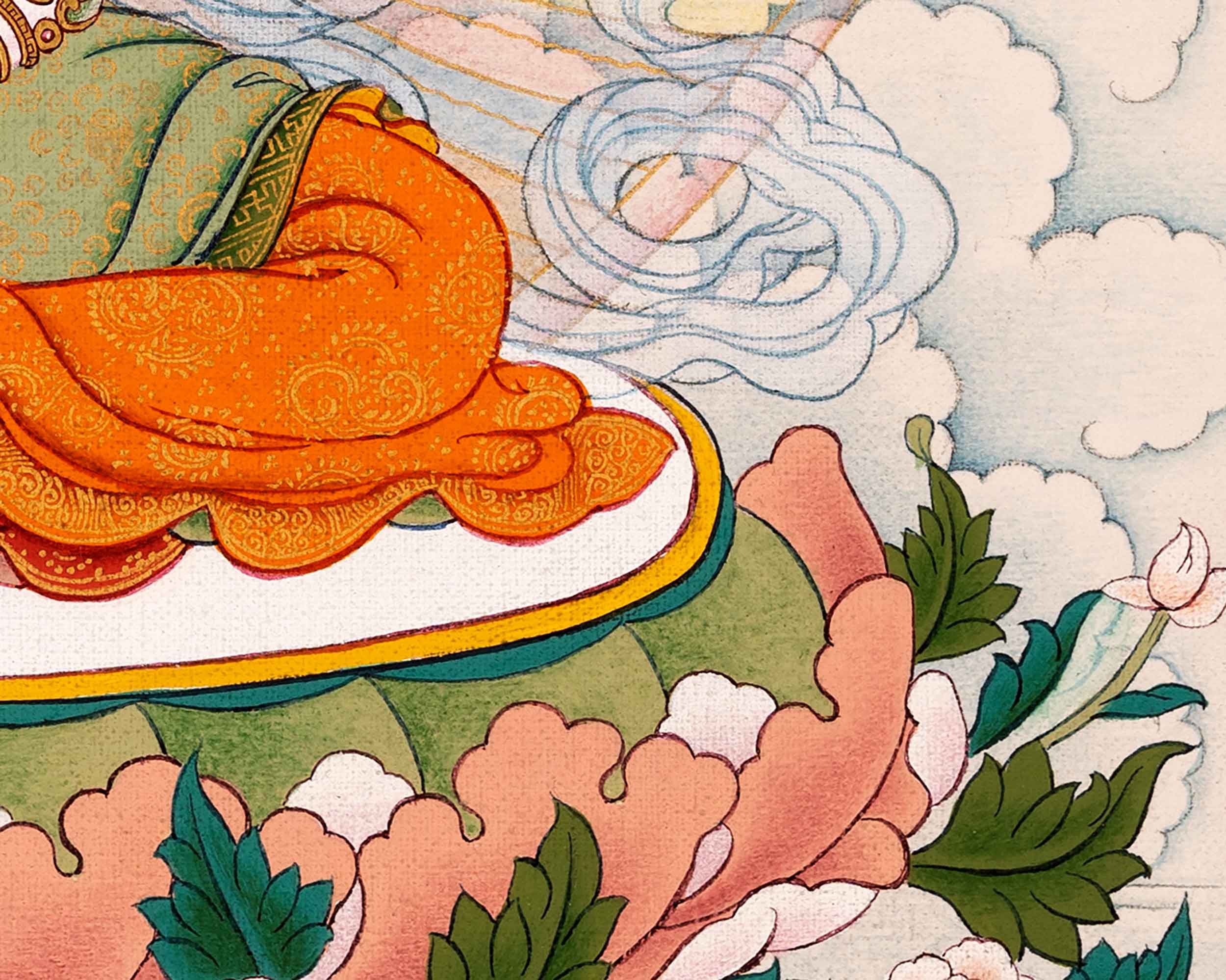 Dakini Mandarva Thangka | Mother Bodhisattva Himalayan Buddhist Deity