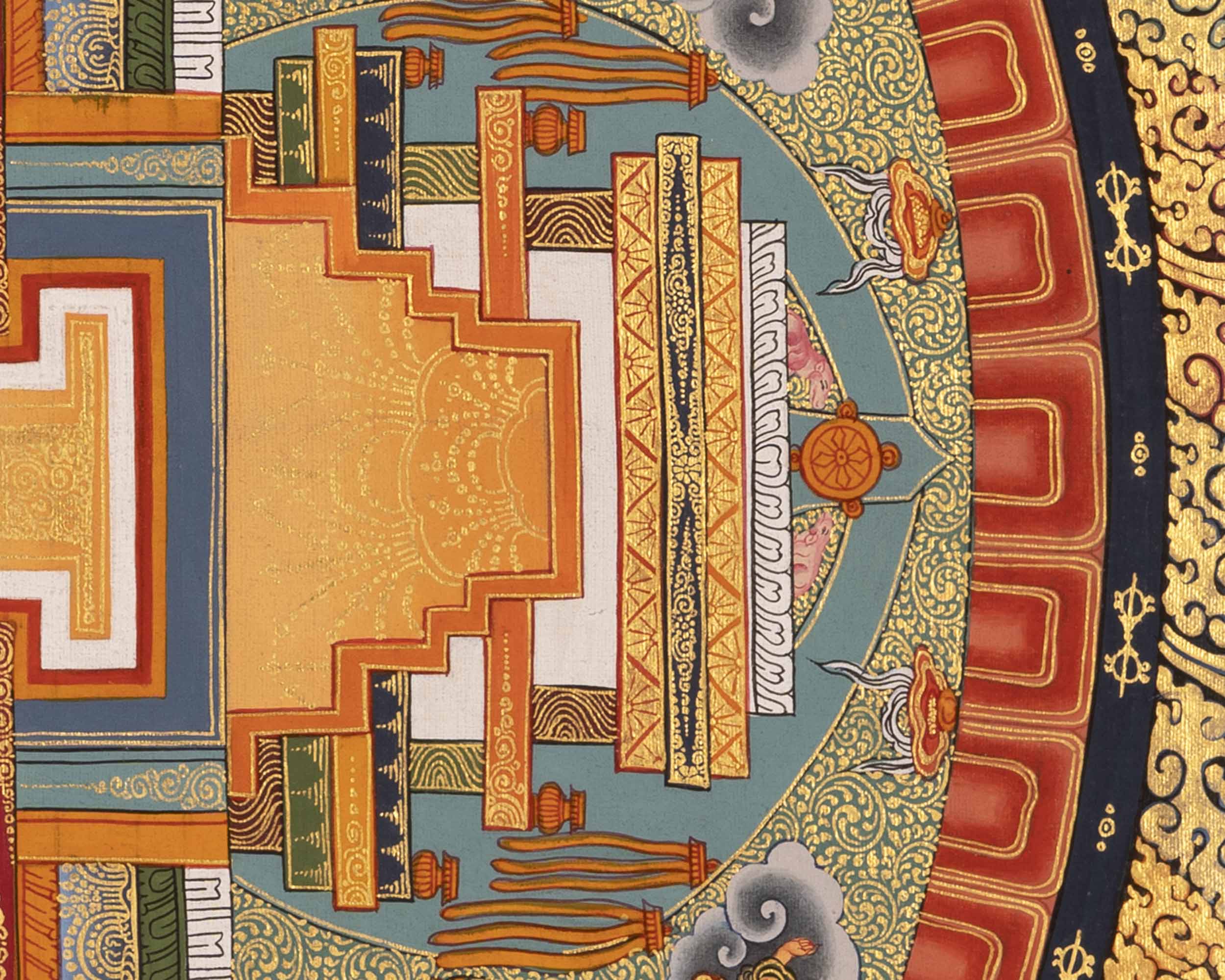 Amitayus Buddha Mandala Thangka | Long Life Granting Deity