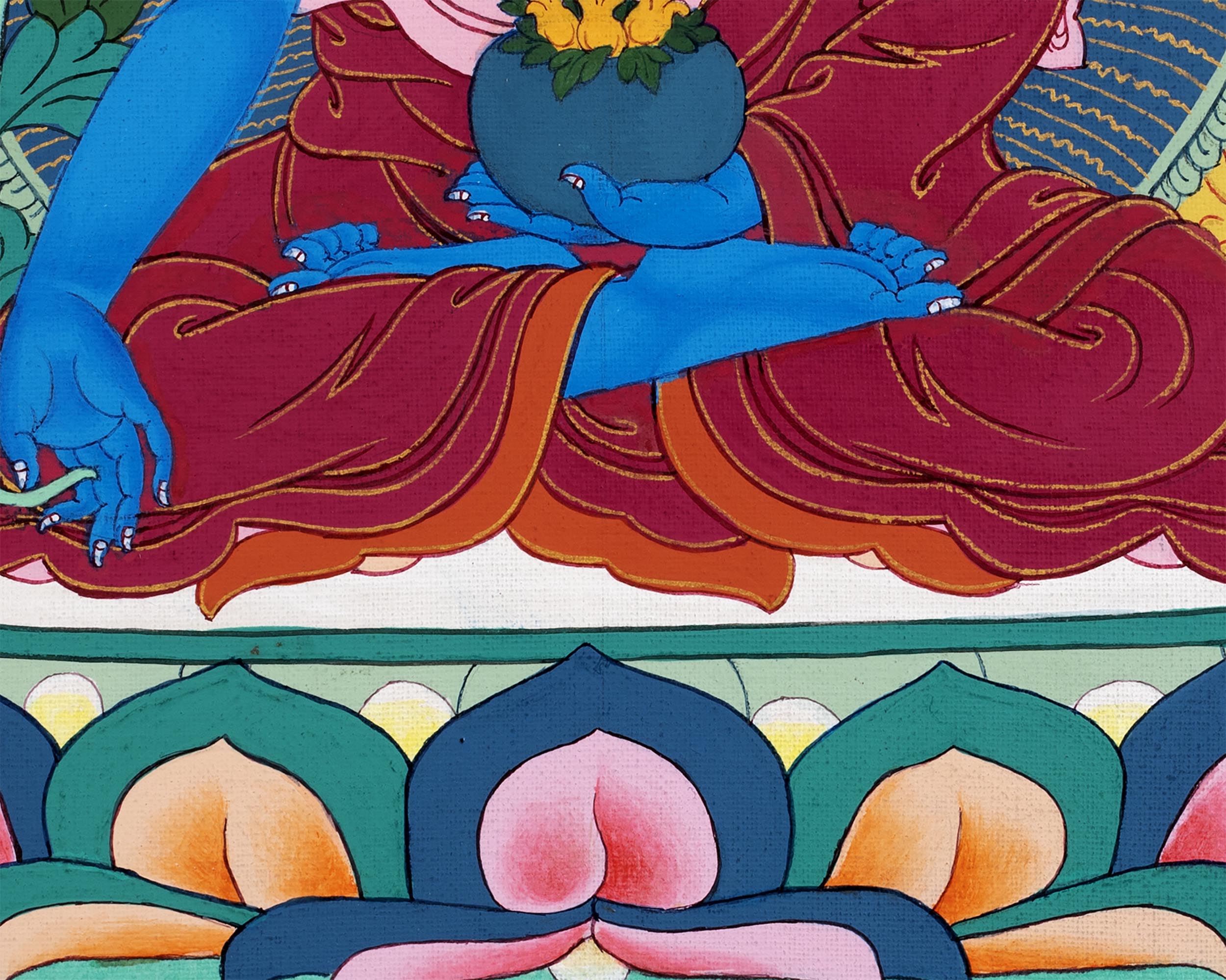 Blue Medicine Buddha | Thangka Art | Menla