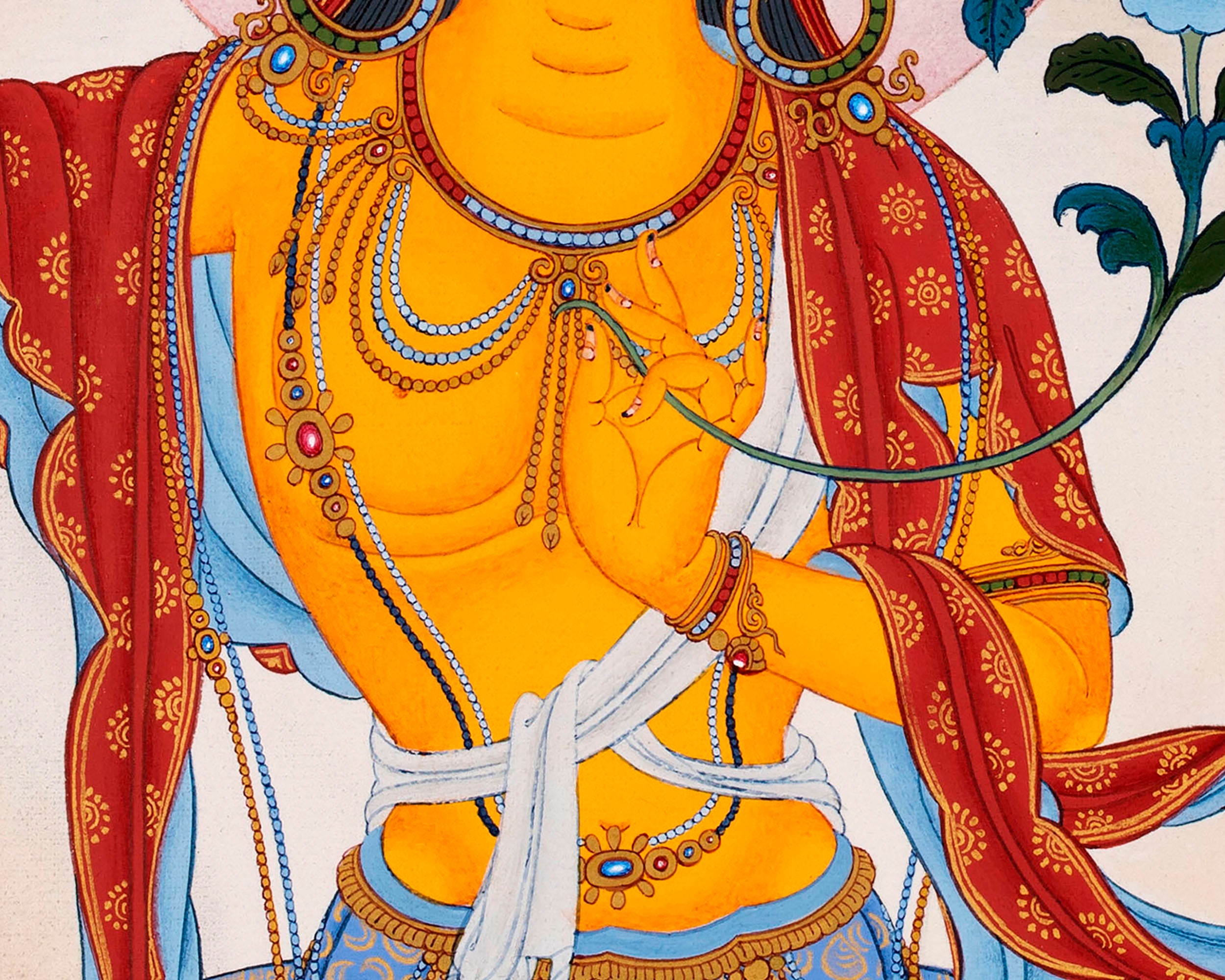 Manjushri Thangka | Tibetan Deity Art