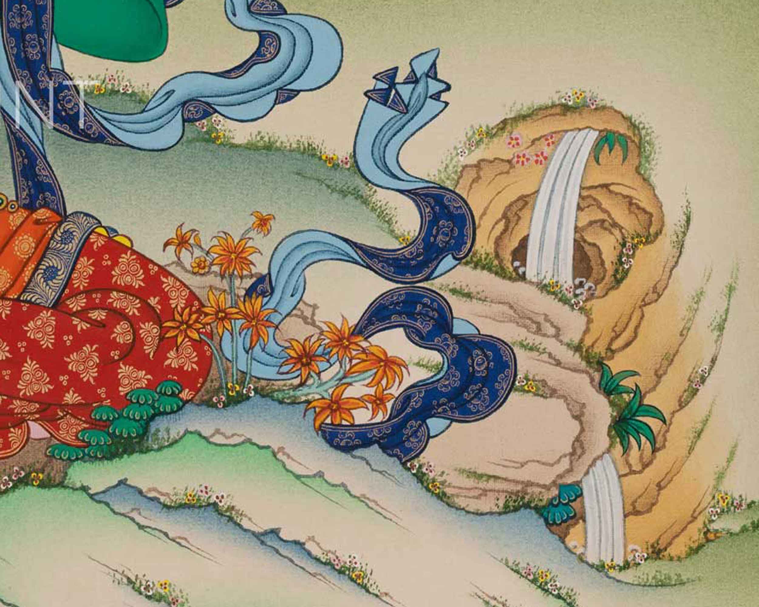 High-Quality Giclee Print Of Tara Mother For Prayer | Significance of Green Tara