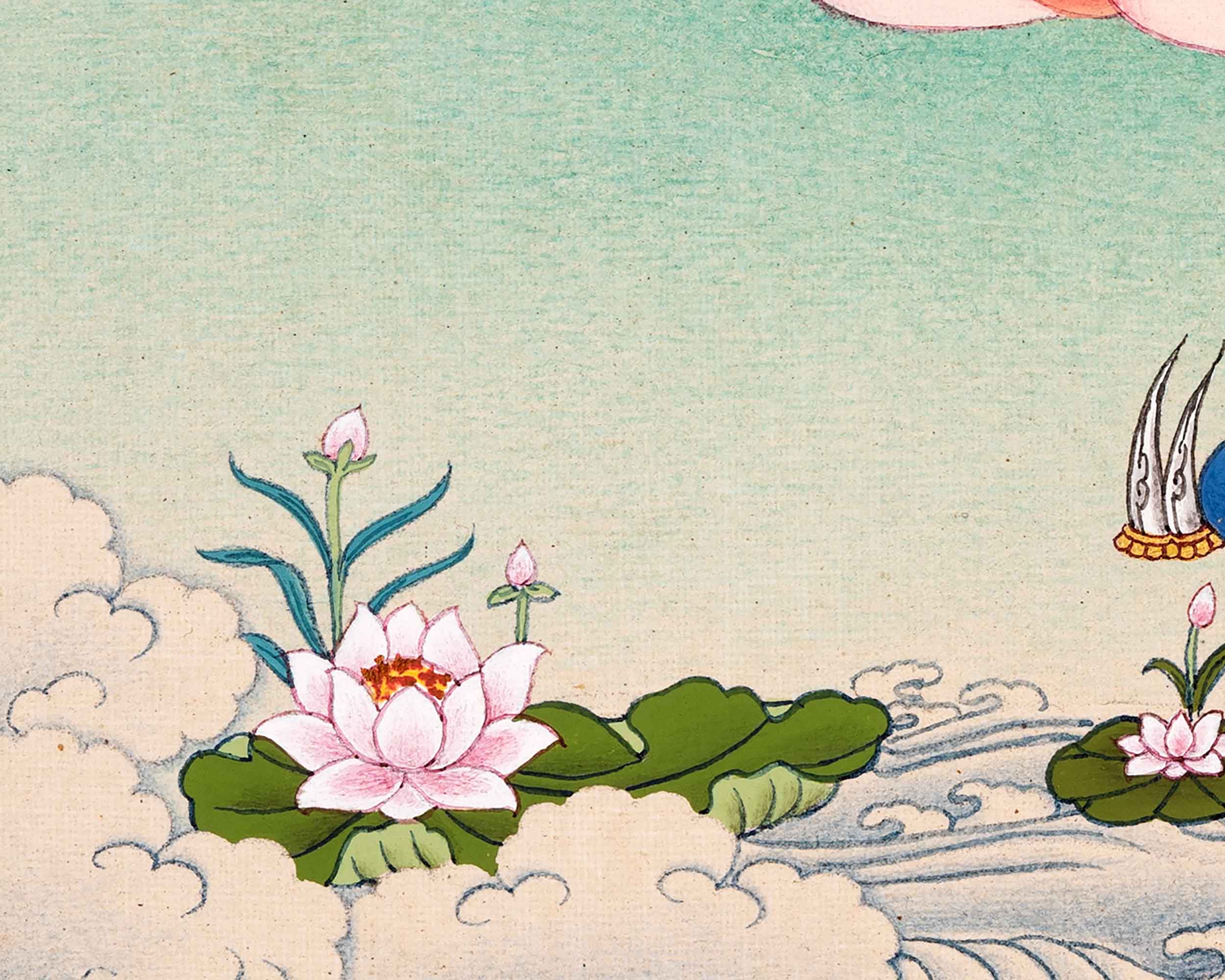 Yeshe Tsogyal Thangka | High Quality Hand Painted Buddhist Art