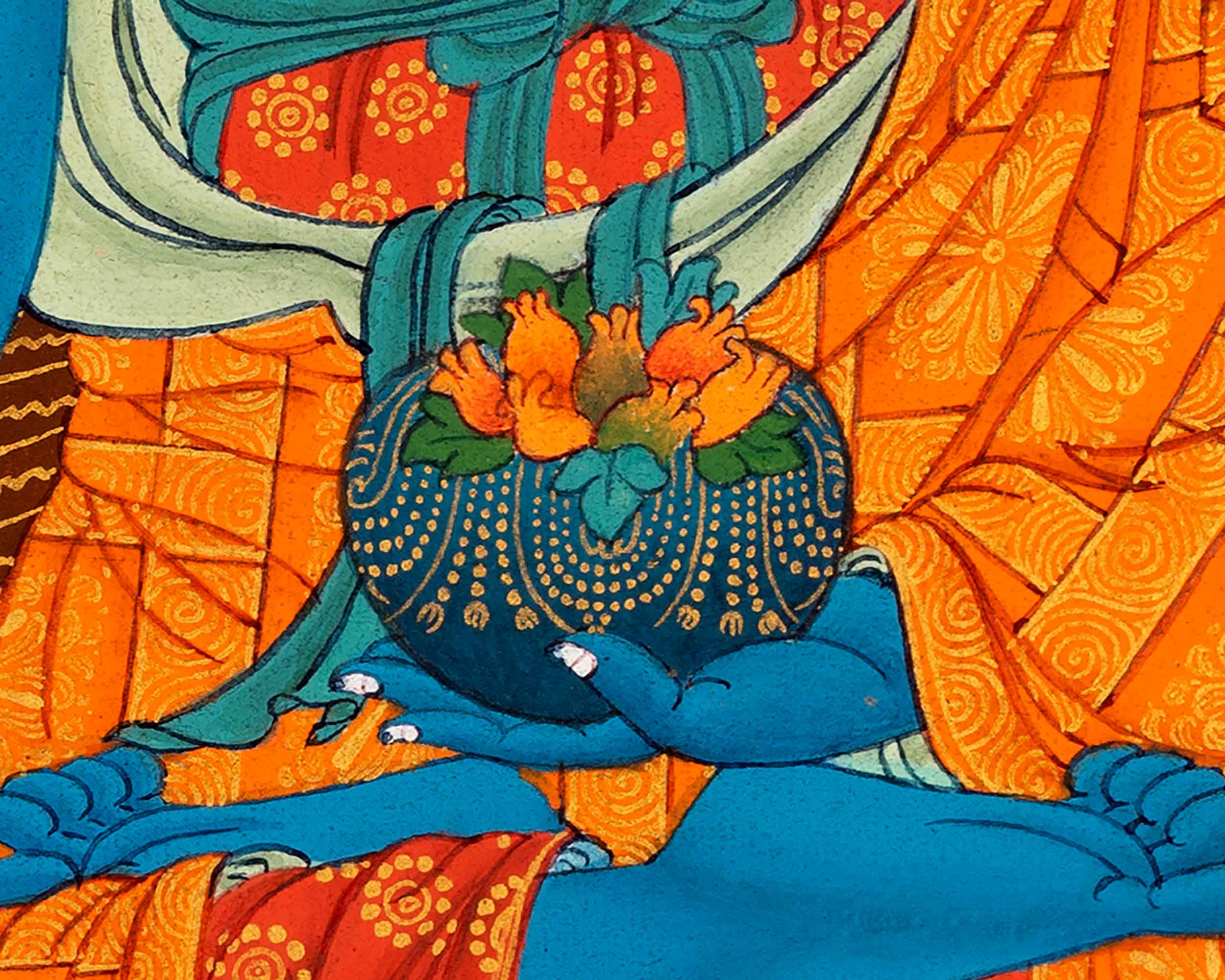 Medicine Buddha Art | Traditional Tibetan Thangka