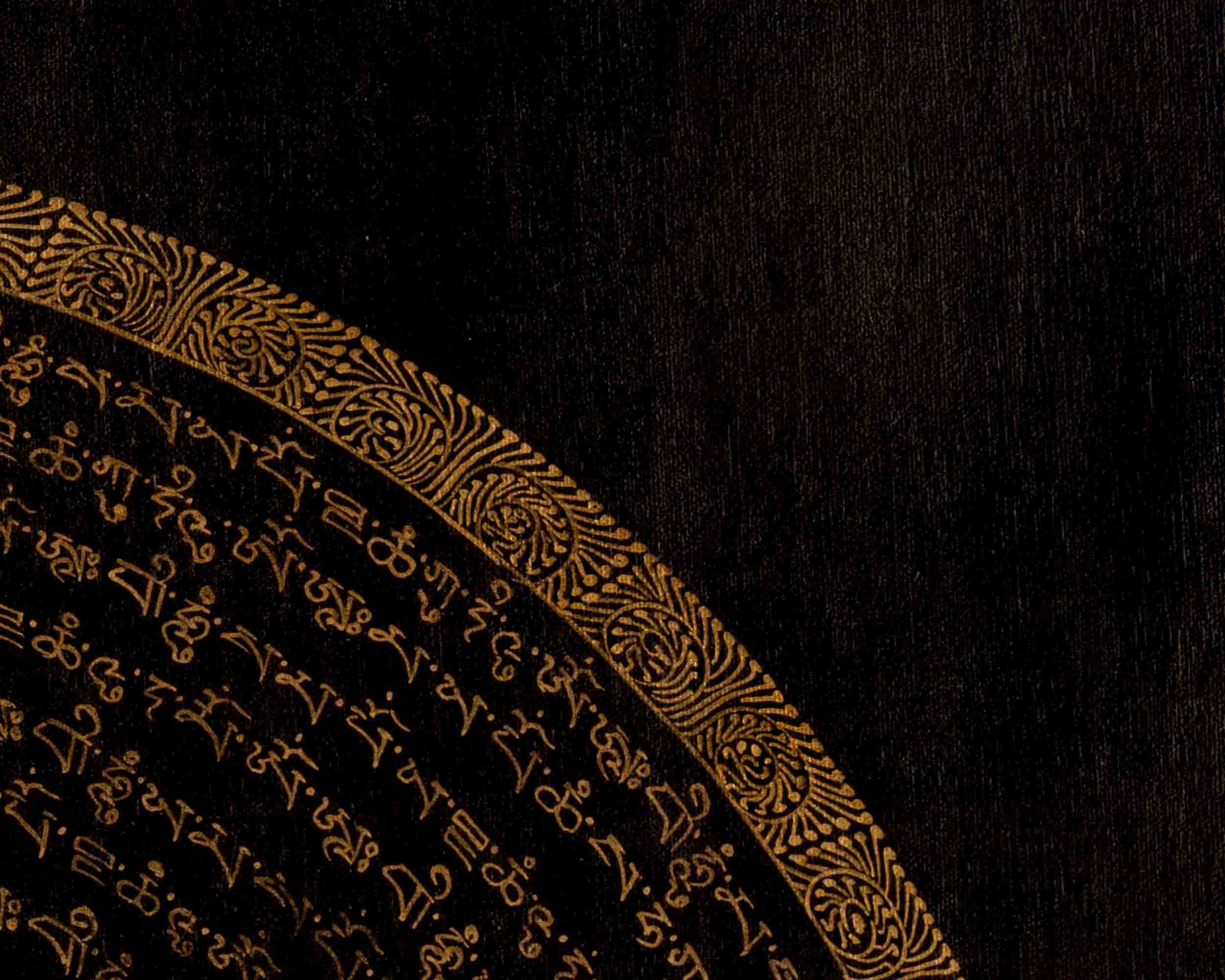 Om Mantra Mandala Thangka | Traditional Tibetan Art | Wall Decors