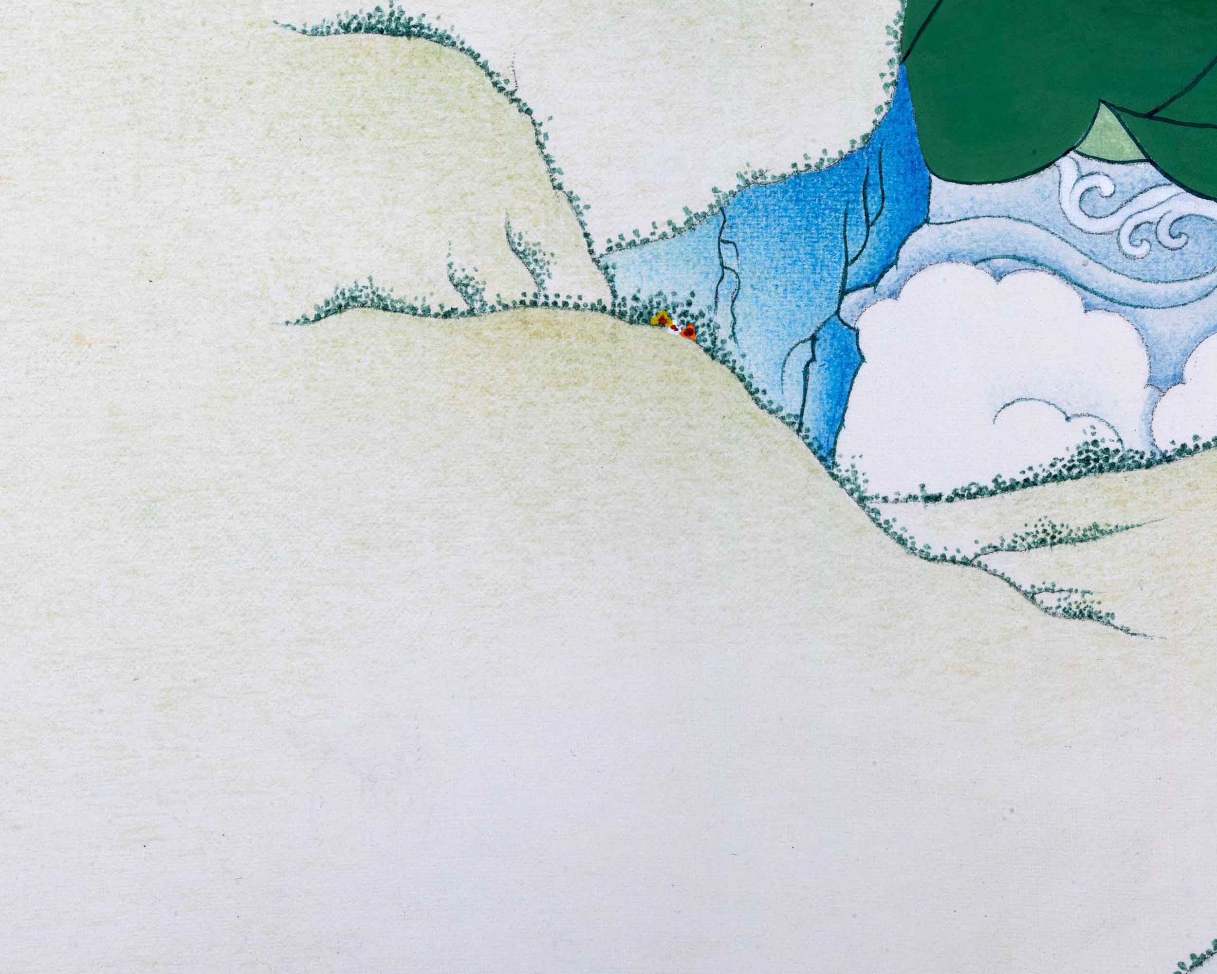 Hand-Painted Shakyamuni Buddha Thangka Art | Gold-Painted Thangka For Meditation Practice